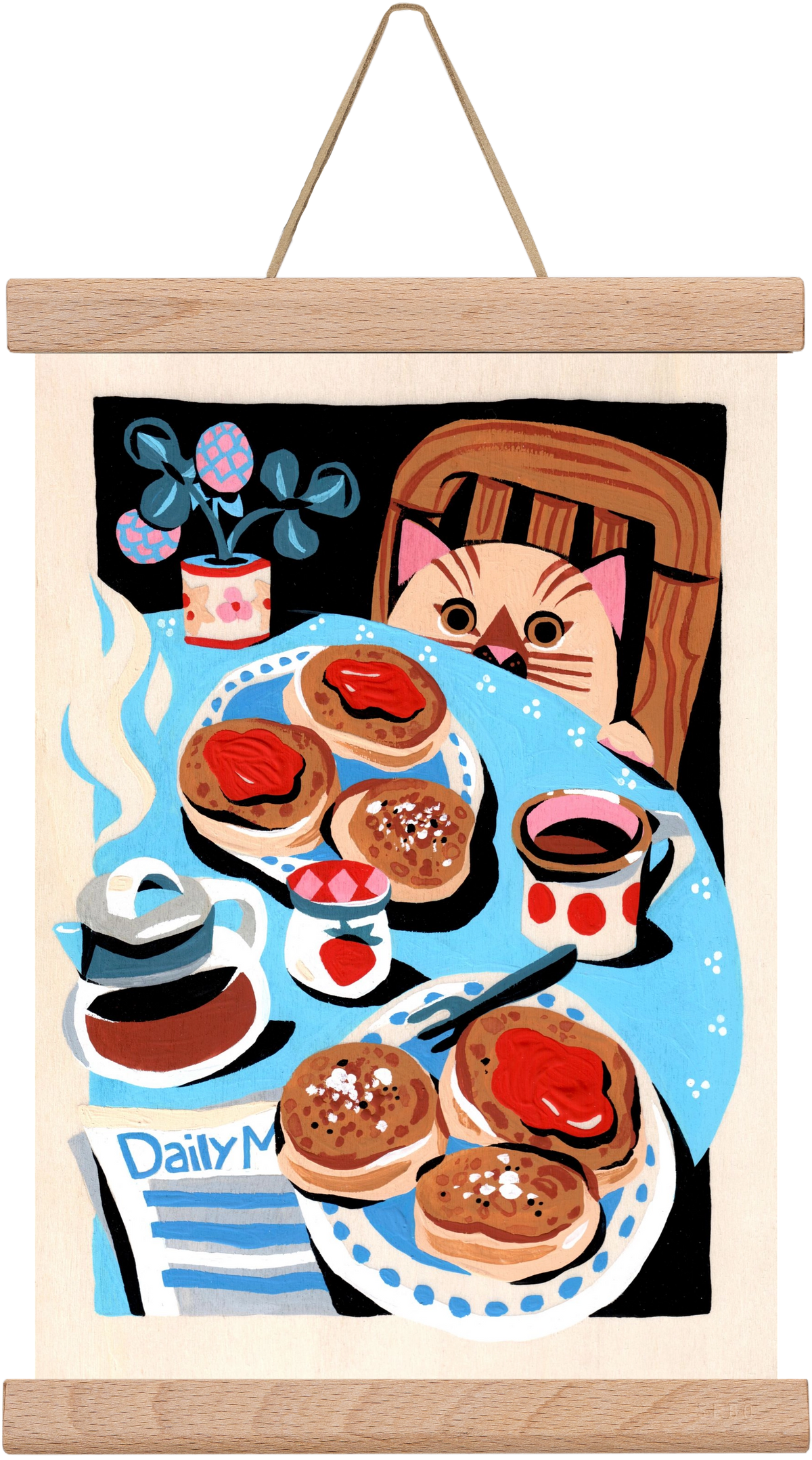 Brunch, 20x30 cm (20x30 cm), Tölgy akasztó