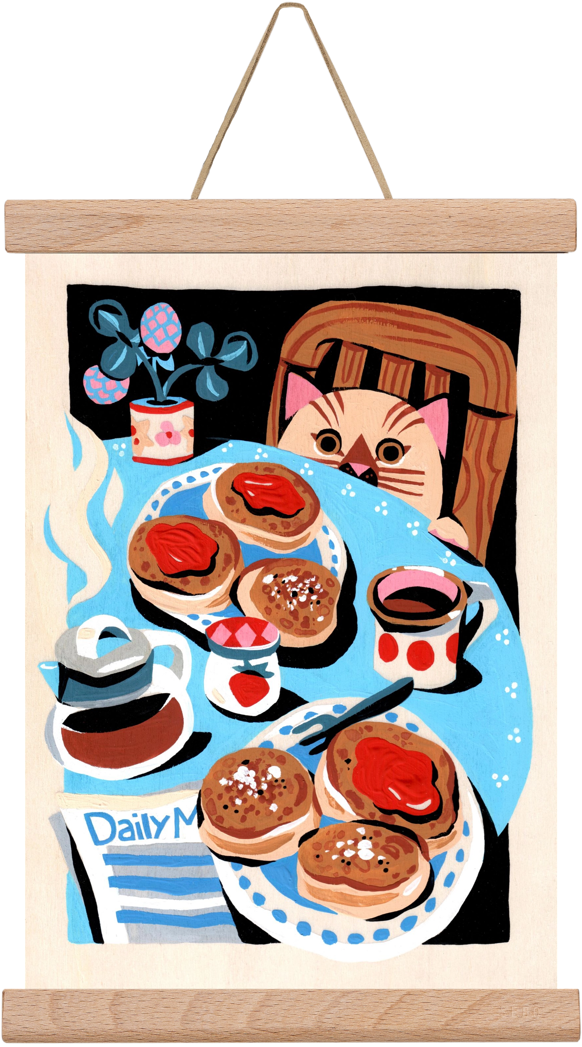 Brunch, 20x30 cm (20x30 cm), Tölgy akasztó