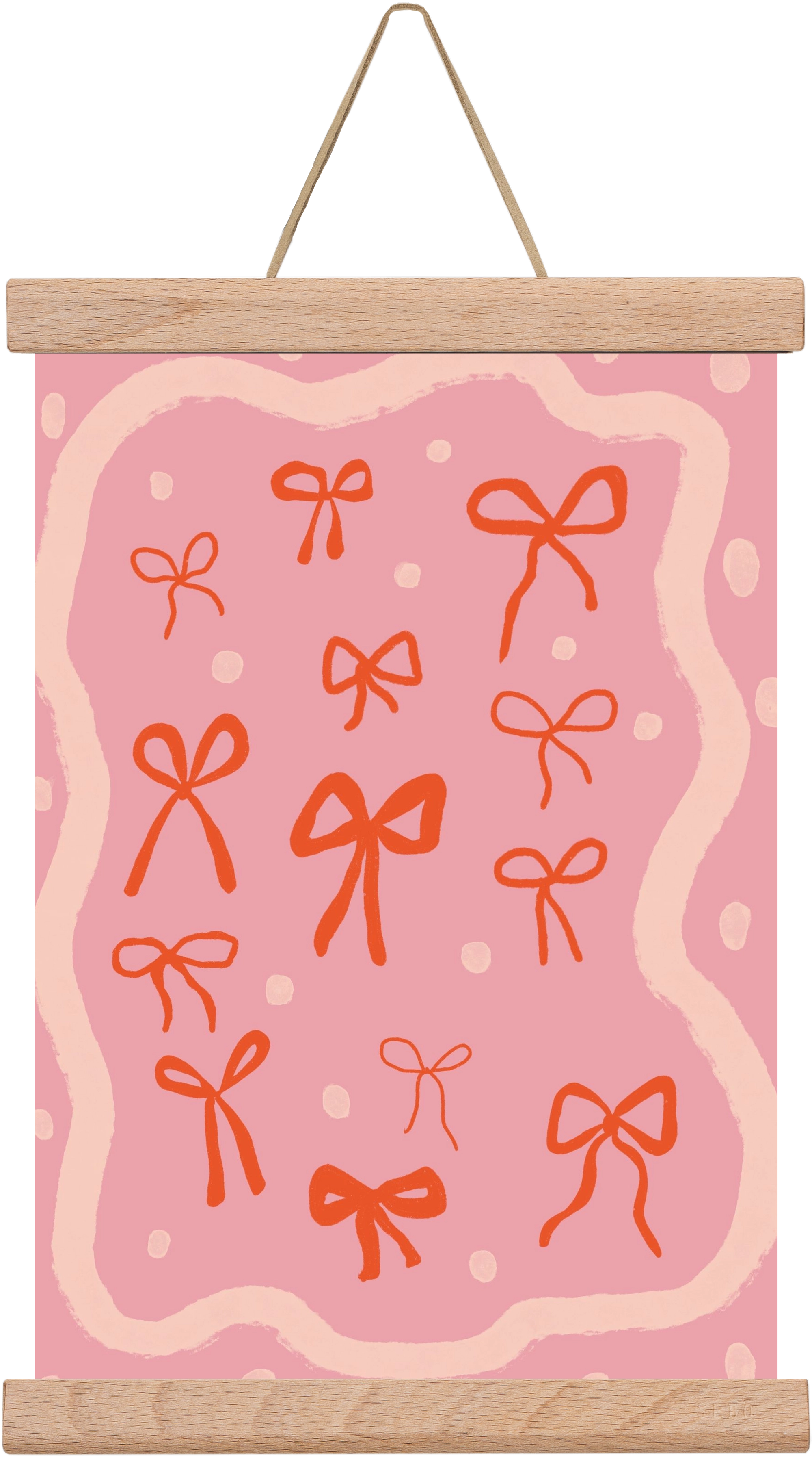 Little bows , 20x30 cm (20x30 cm), Tölgy akasztó
