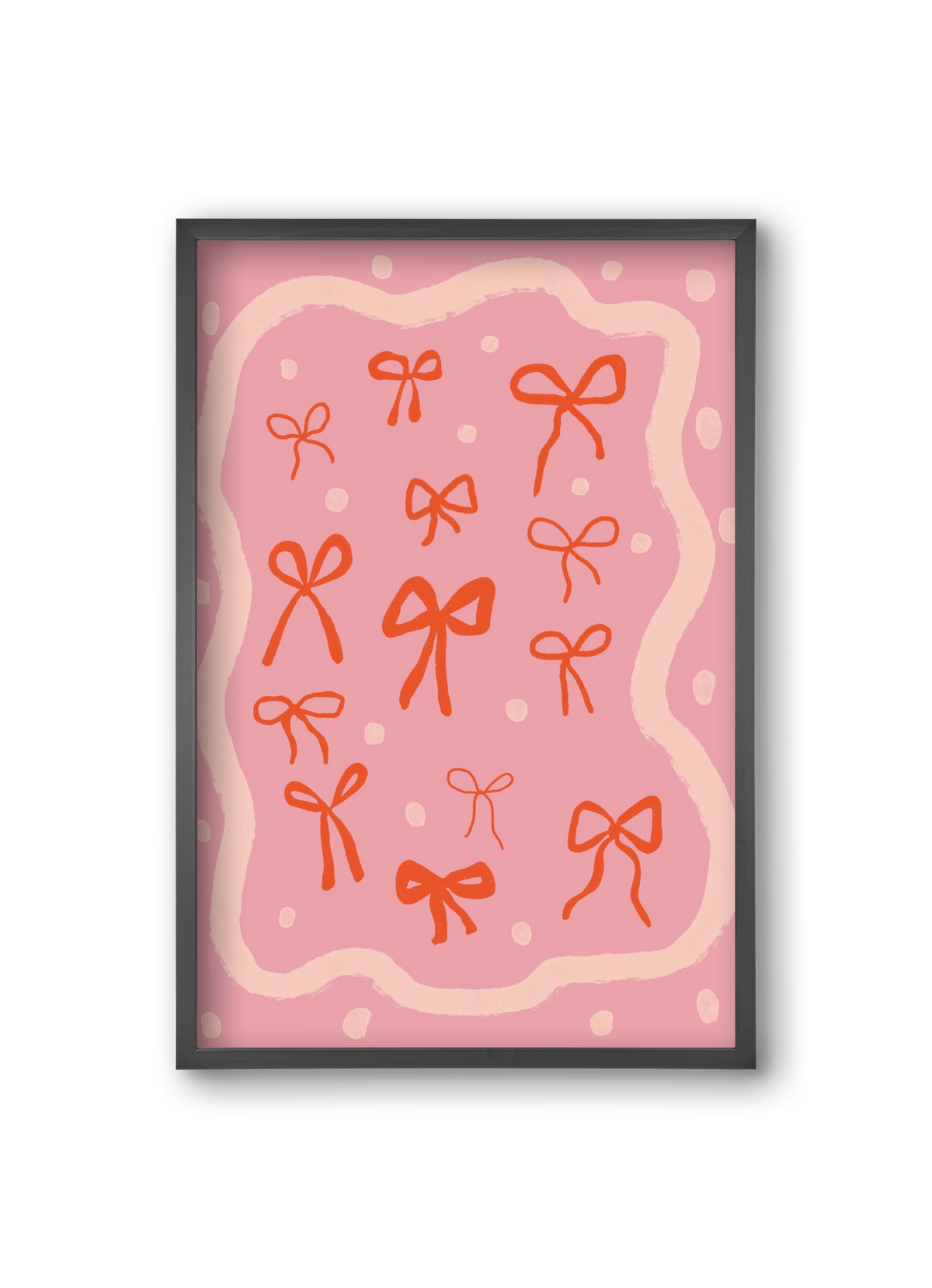 Little bows , 20x30 cm (20x30 cm), Fekete keret
