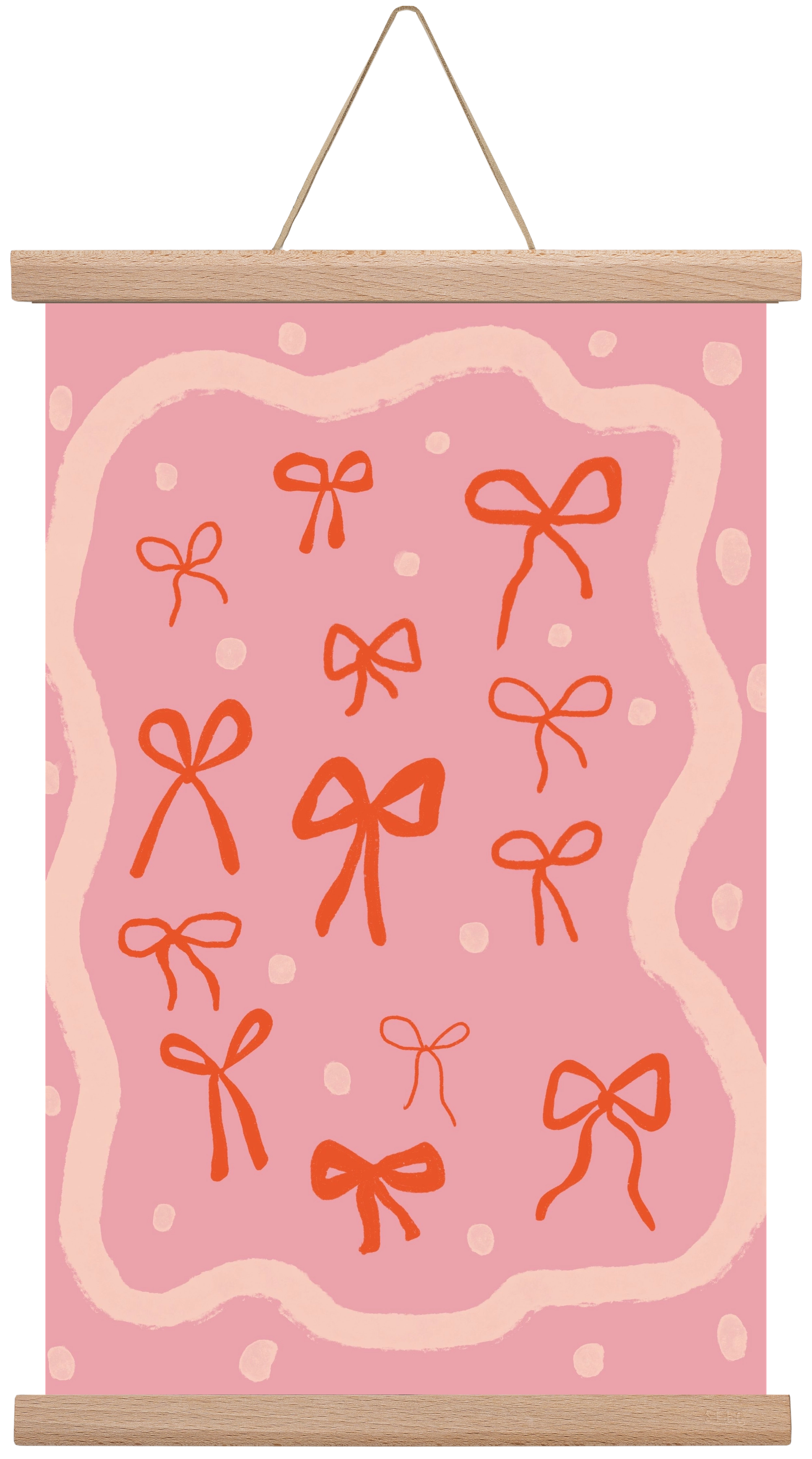 Little bows , 30x45 cm (30x45 cm), Tölgy akasztó