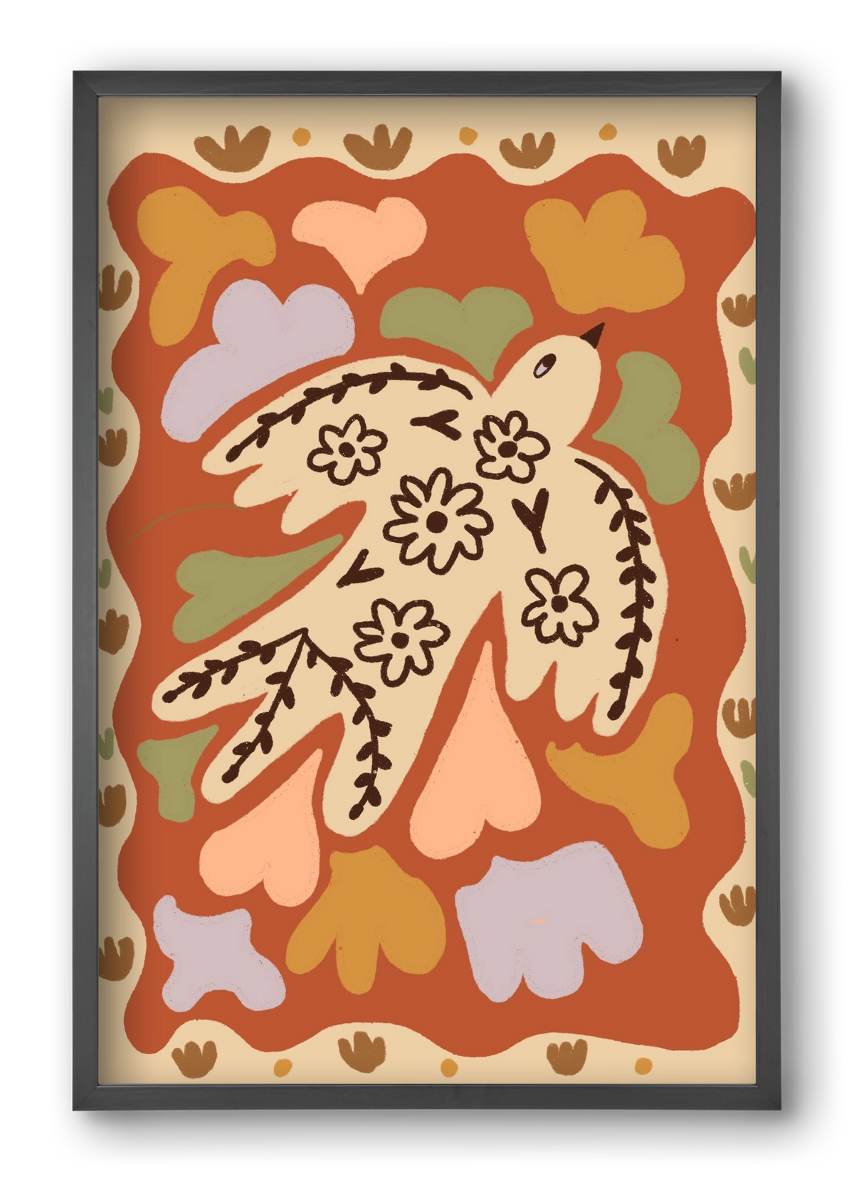 Little bird , 40x60 cm (40x60 cm), Fekete keret