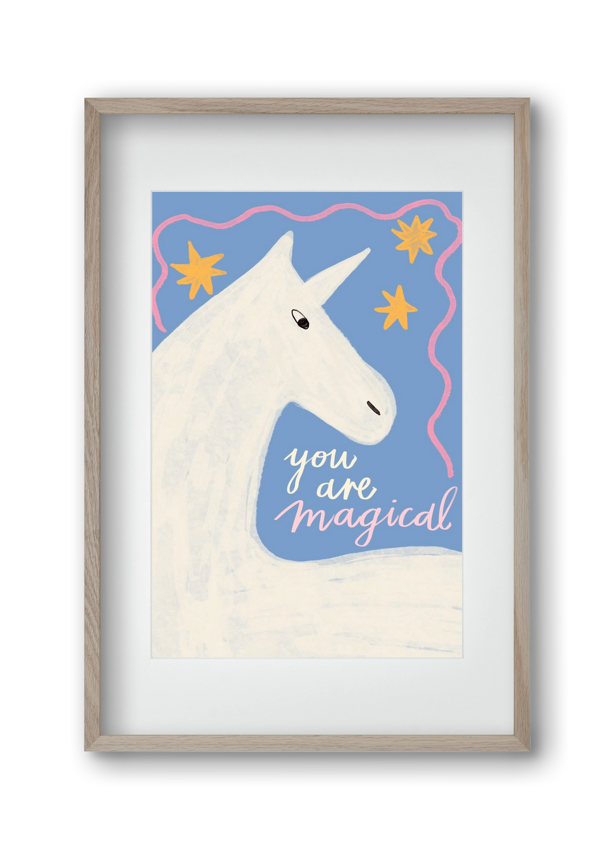 You are magical , 30x45 cm (20x30 cm), Tölgy keret, paszpartuval
