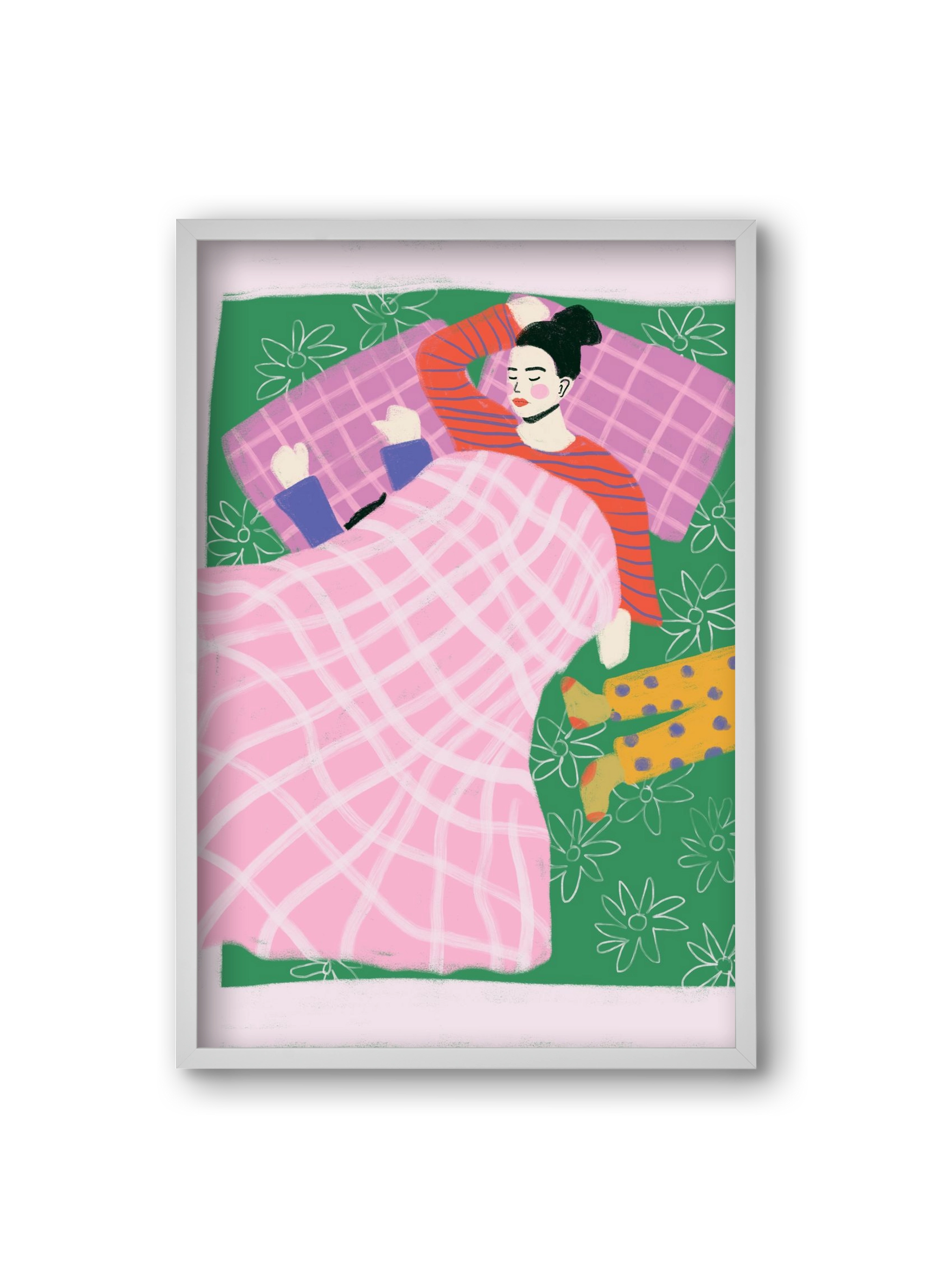 Tired Mom Club , 20x30 cm (20x30 cm), Fehér keret