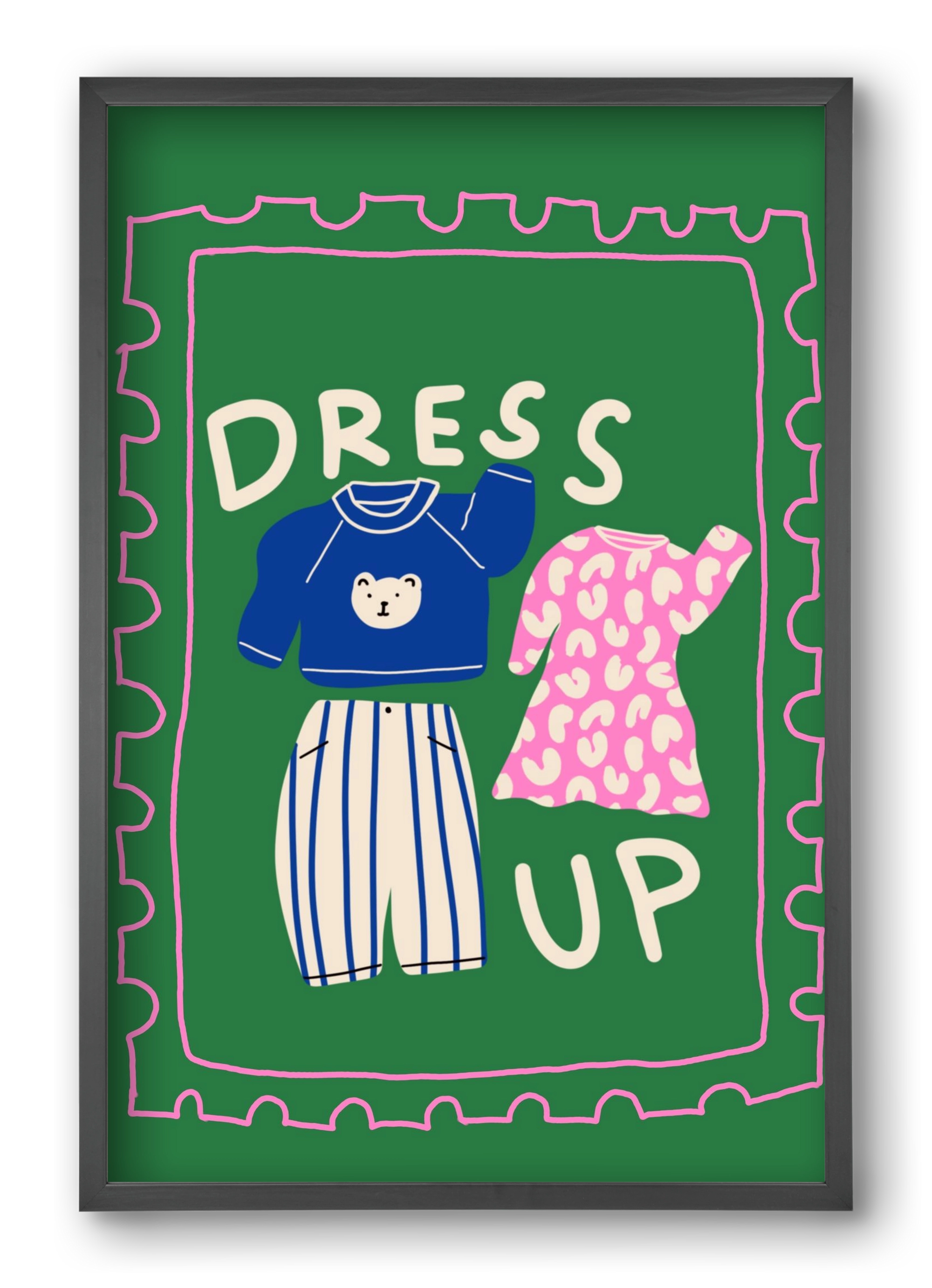 Dress Up, 40x60 cm (40x60 cm), Fekete keret