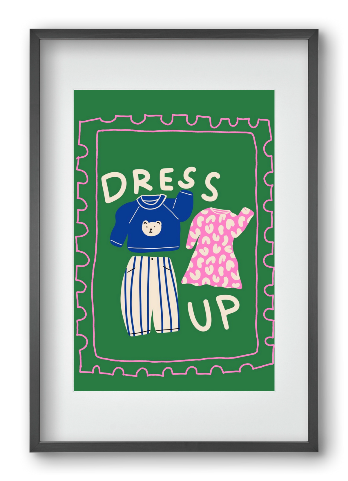 Dress Up, 40x60 cm (30x45 cm), Fekete keret, paszpartuval