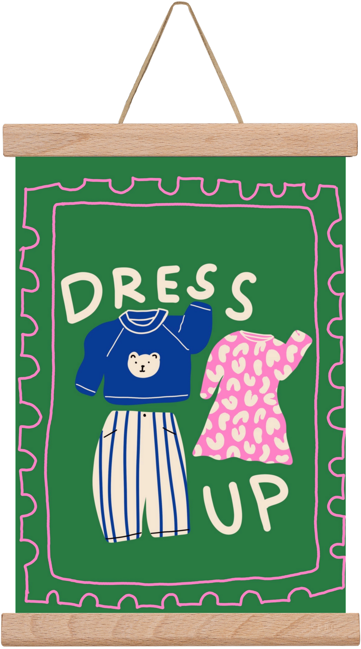Dress Up, 20x30 cm (20x30 cm), Tölgy akasztó