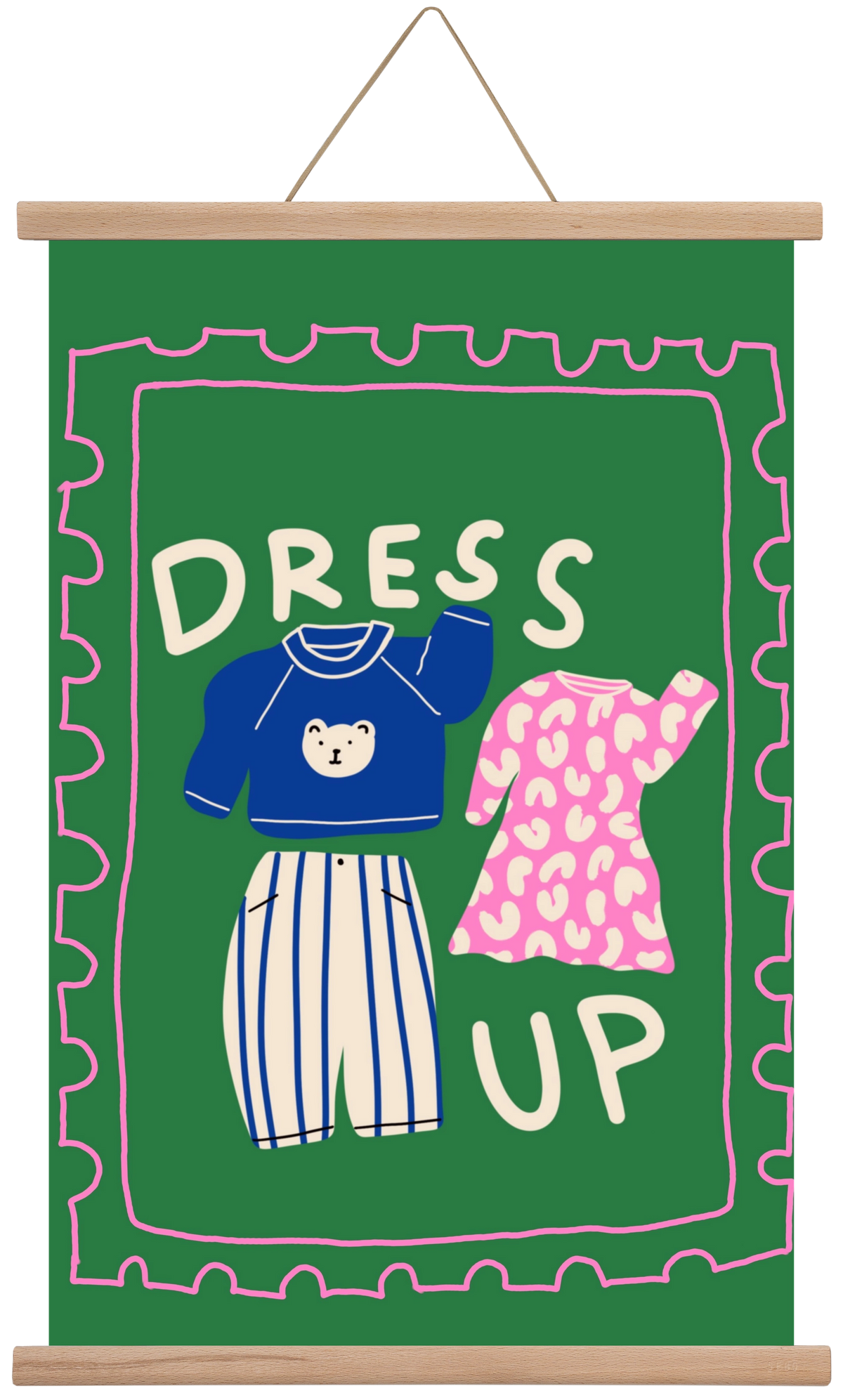 Dress Up, 40x60 cm (40x60 cm), Tölgy akasztó