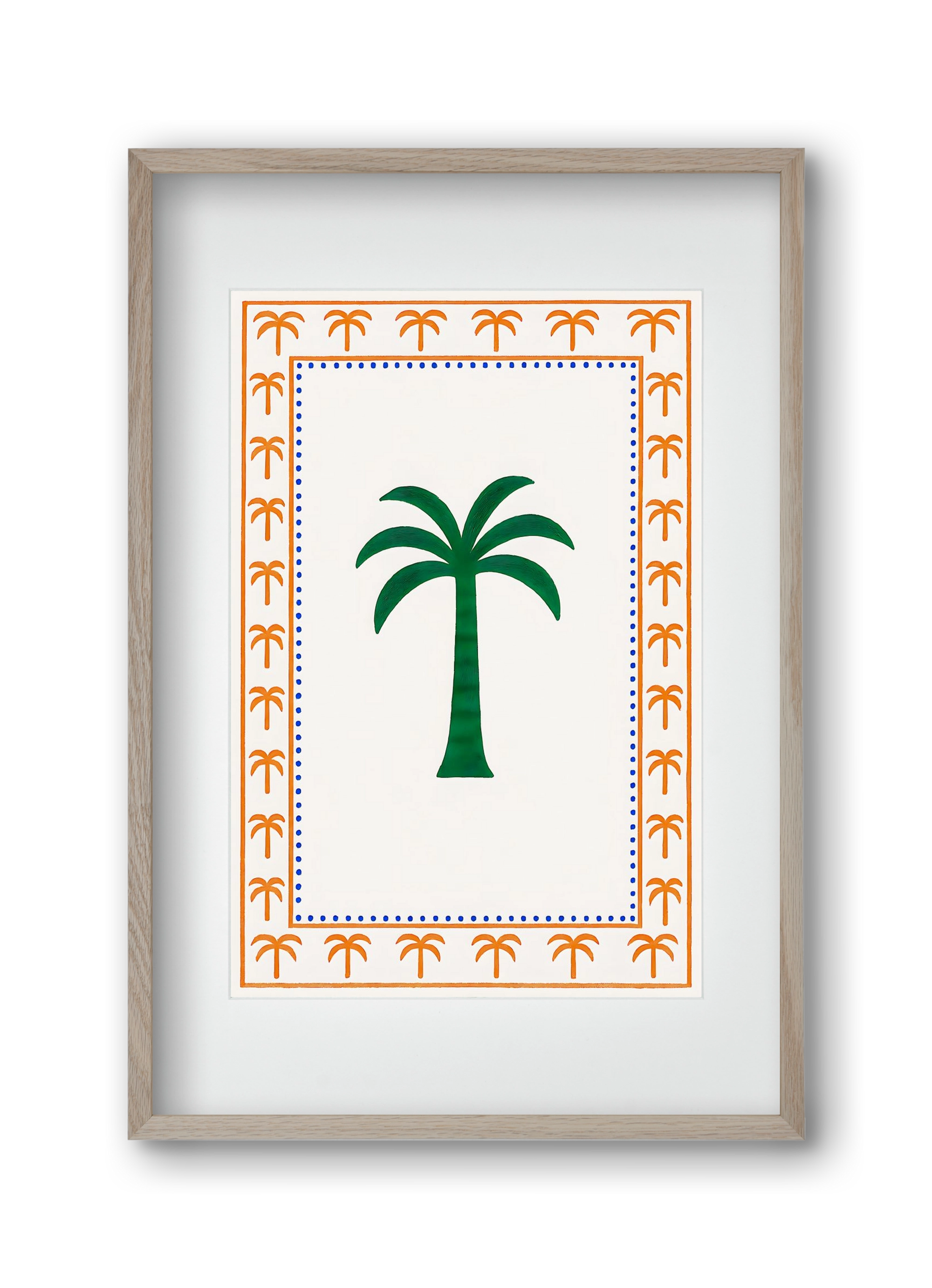 Palma collection 2 , 30x45 cm (20x30 cm), Tölgy keret, paszpartuval