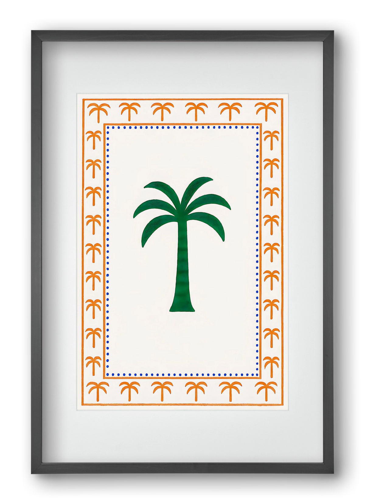 Palma collection 2 , 40x60 cm (30x45 cm), Fekete keret, paszpartuval