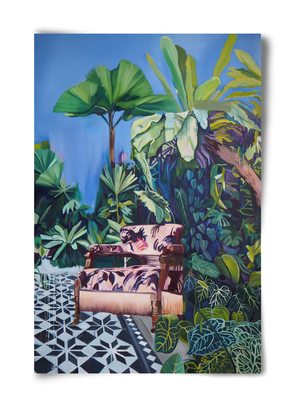 Hófehér jaguár II., 40x60 cm, Keret nélkül