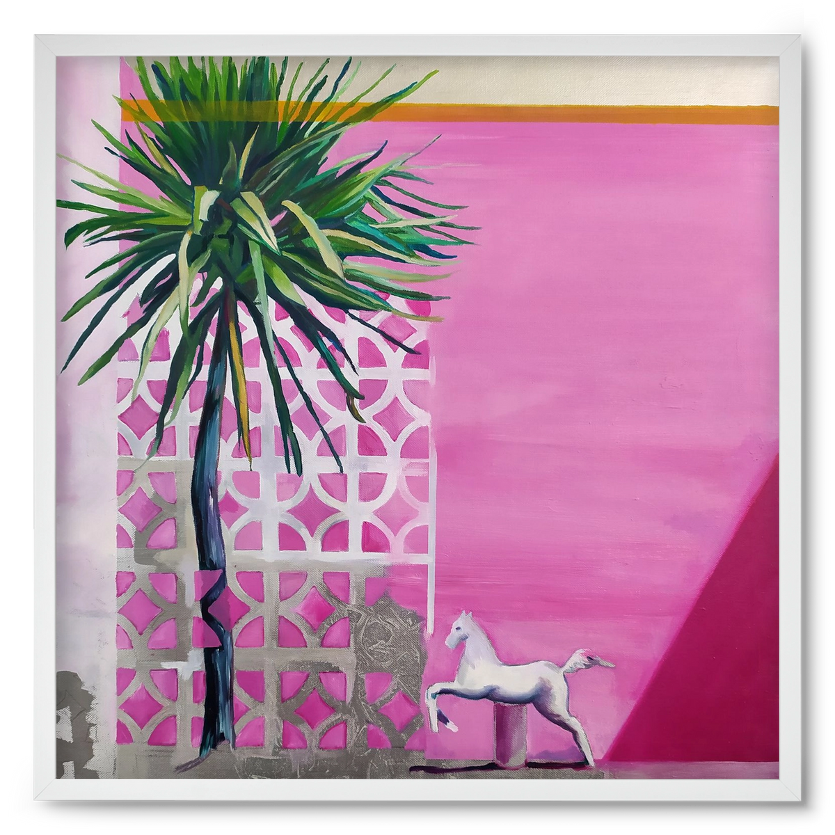 Breeze, 50x50 cm (50x50 cm), Fehér keret
