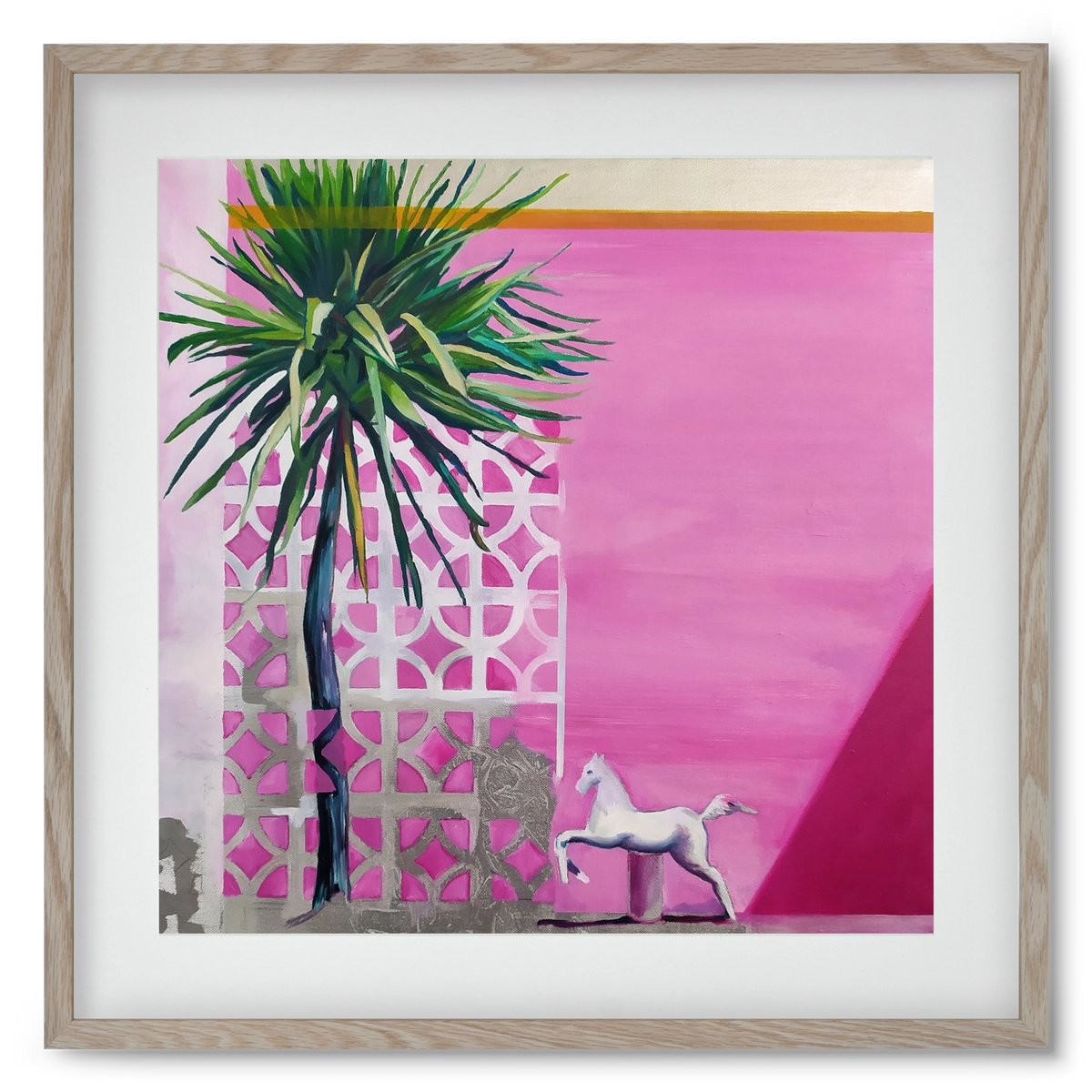 Breeze, 50x50 cm (40x40 cm), Tölgy keret, paszpartuval