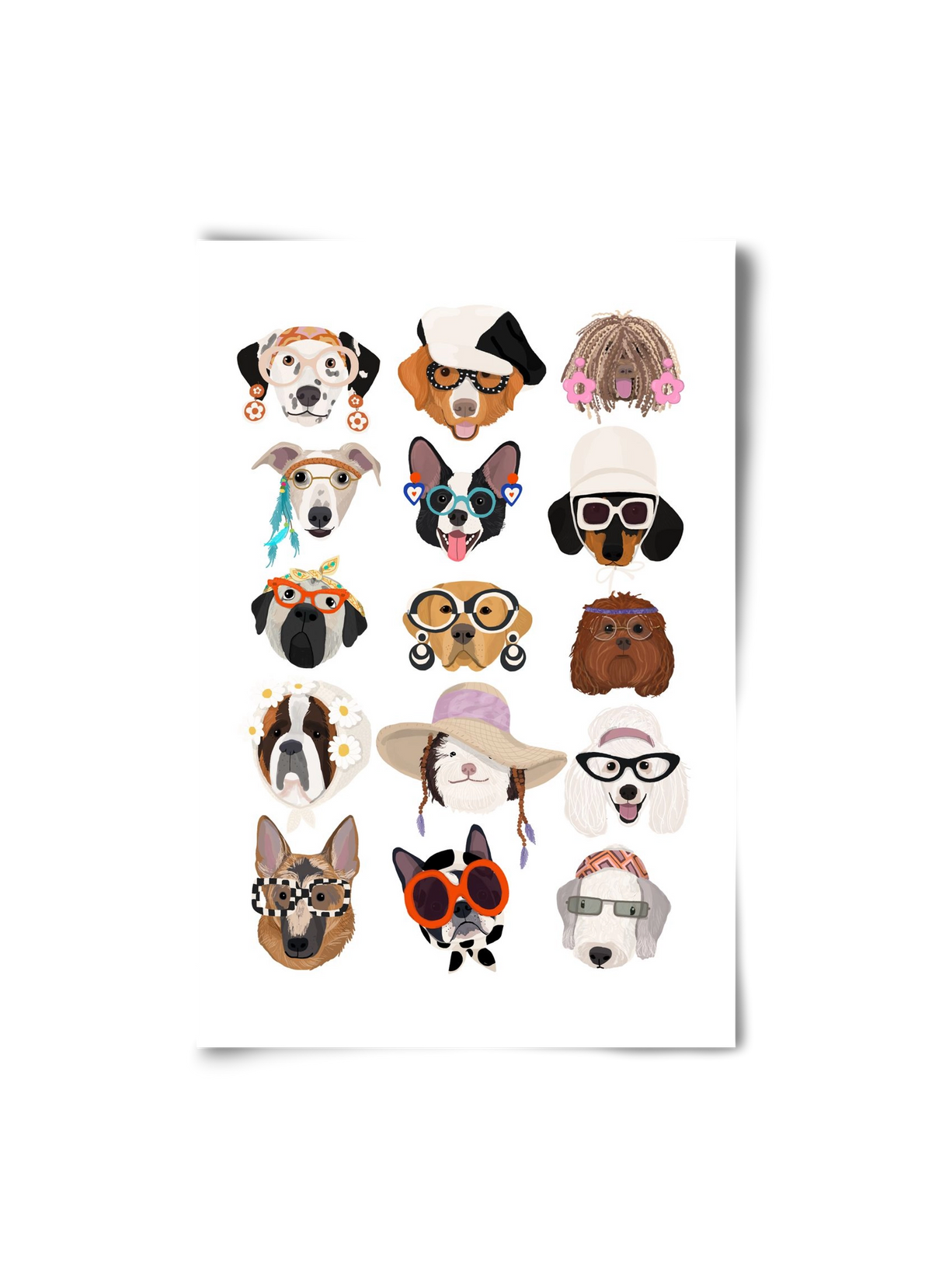 Dogs in the 1960's, 20x30 cm, Keret nélkül