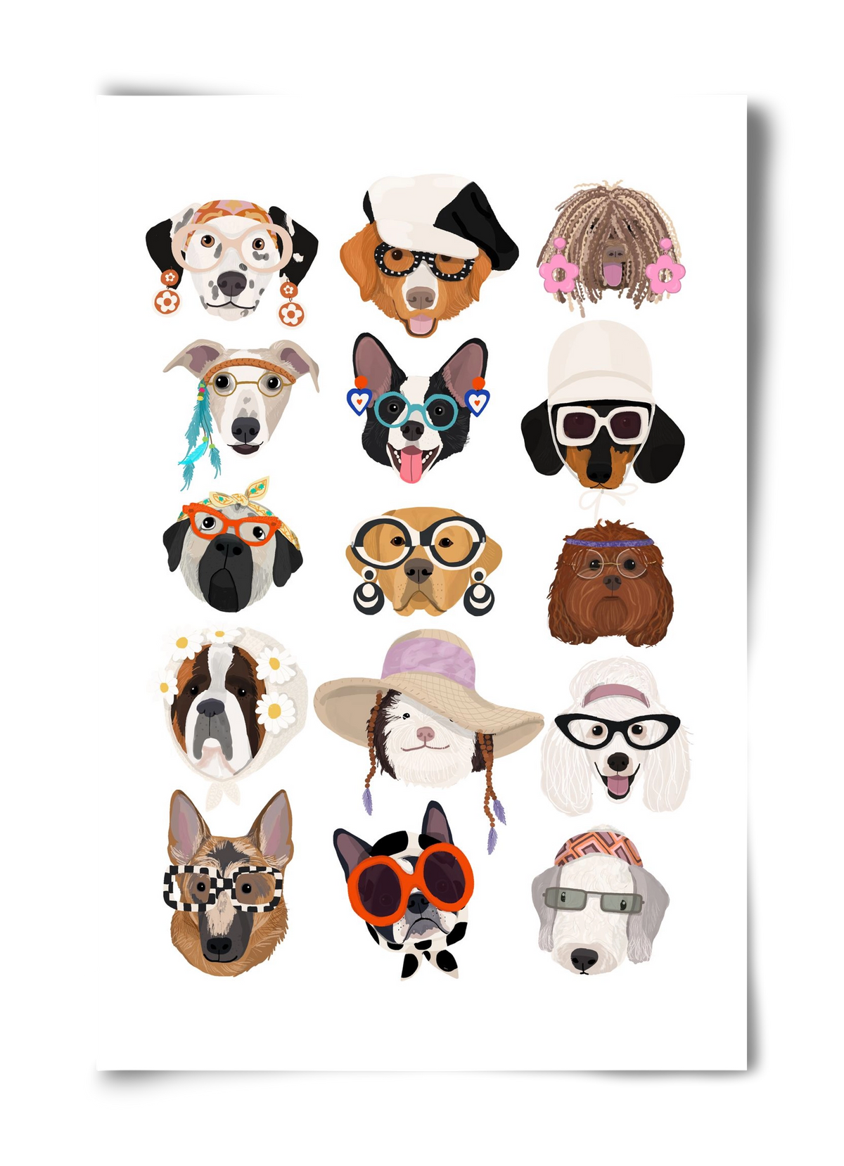Dogs in the 1960's, 40x60 cm, Keret nélkül