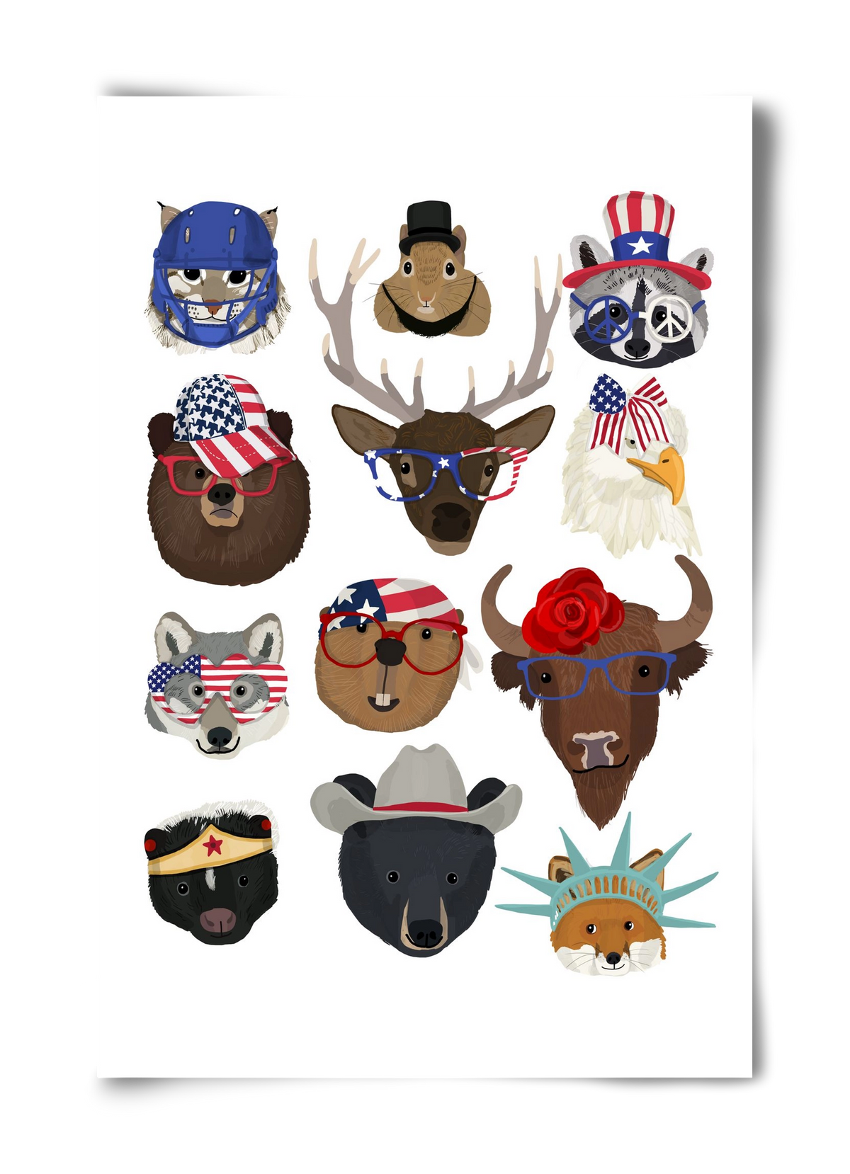 Animals of the planet USA, 40x60 cm, Keret nélkül