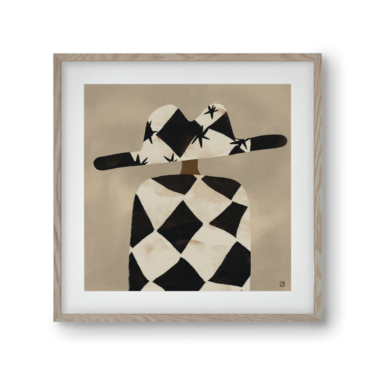 Au revoir, 30x30 cm (20x20 cm), Tölgy keret, paszpartuval
