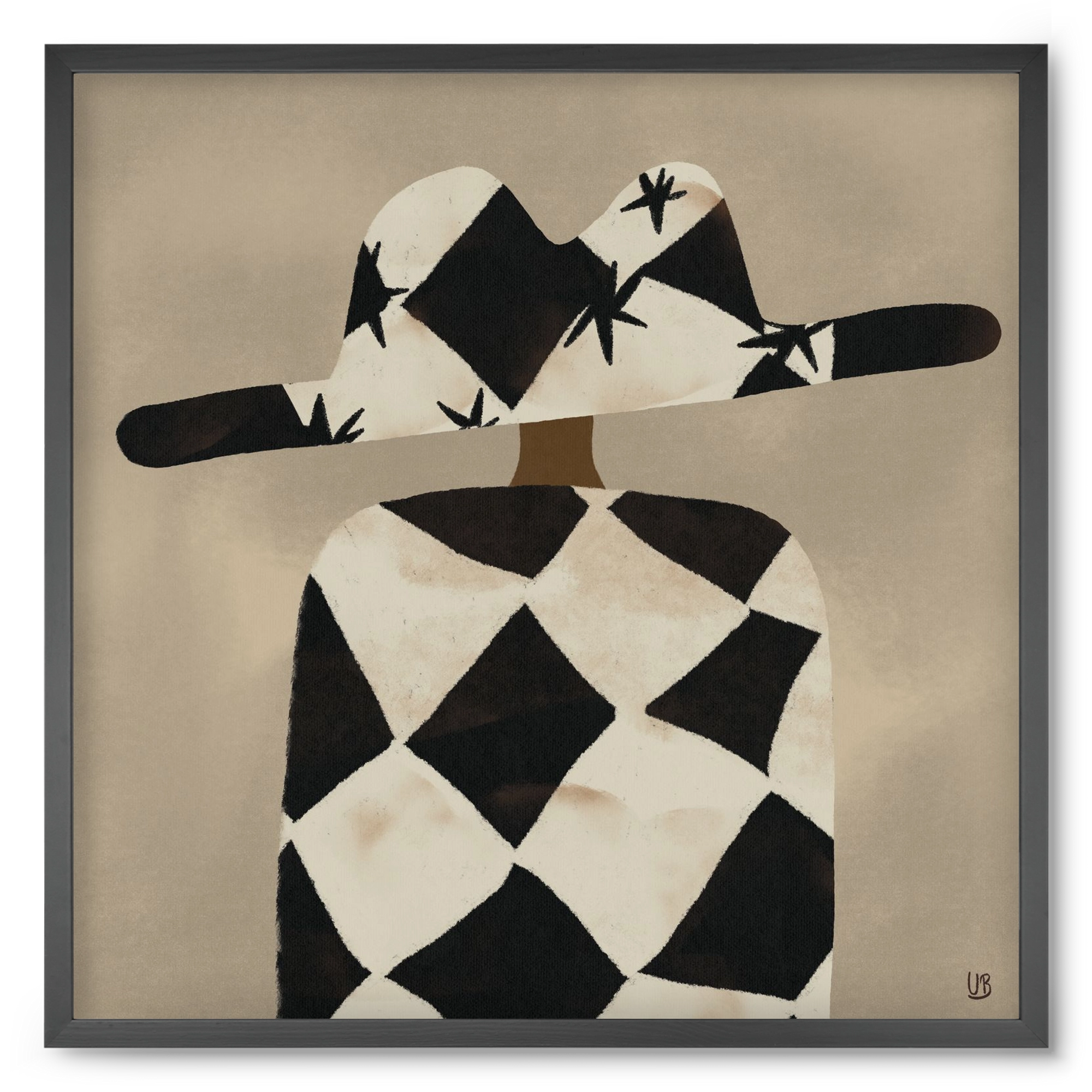 Au revoir, 50x50 cm (50x50 cm), Fekete keret