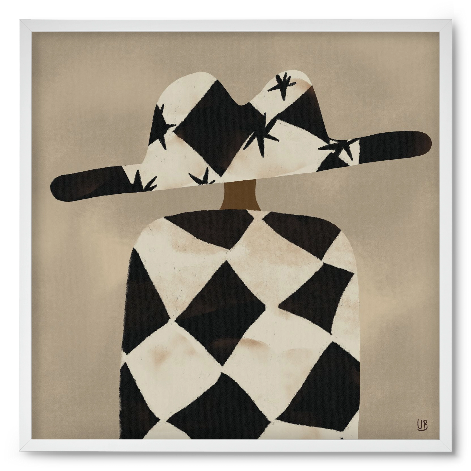 Au revoir, 50x50 cm (50x50 cm), Fehér keret
