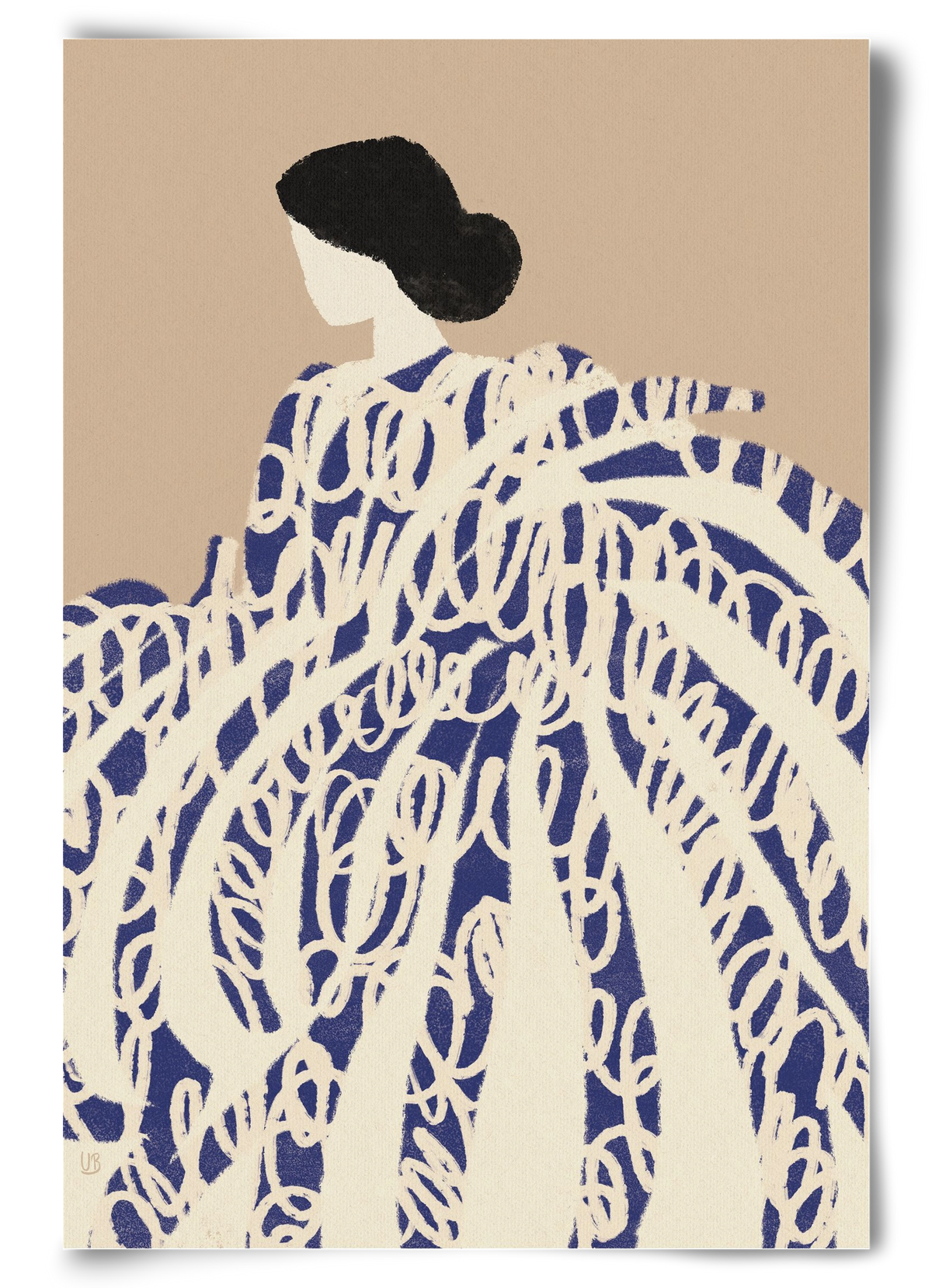 Twirly girl, 60x90 cm, Keret nélkül