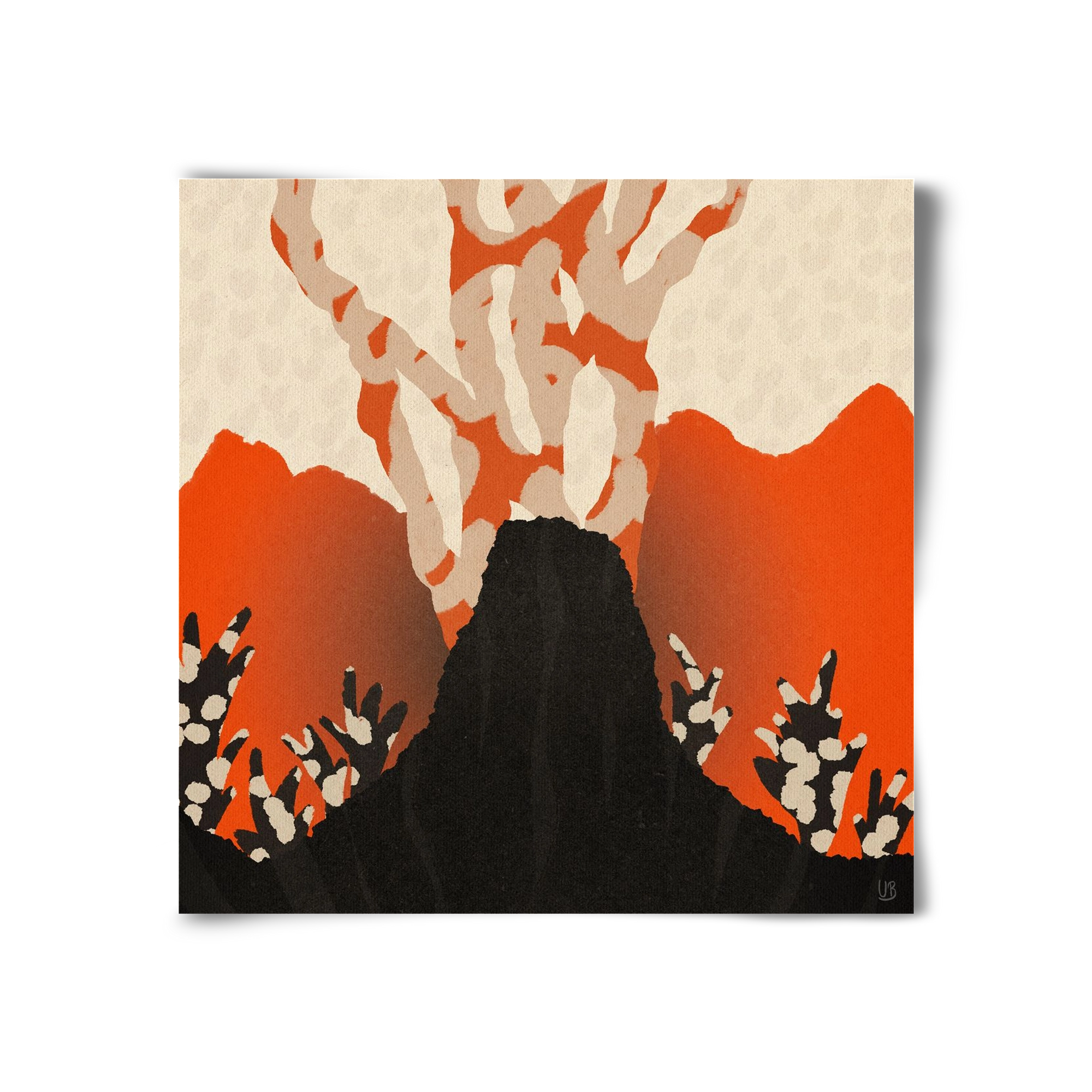 Volcanique, 30x30 cm, Keret nélkül