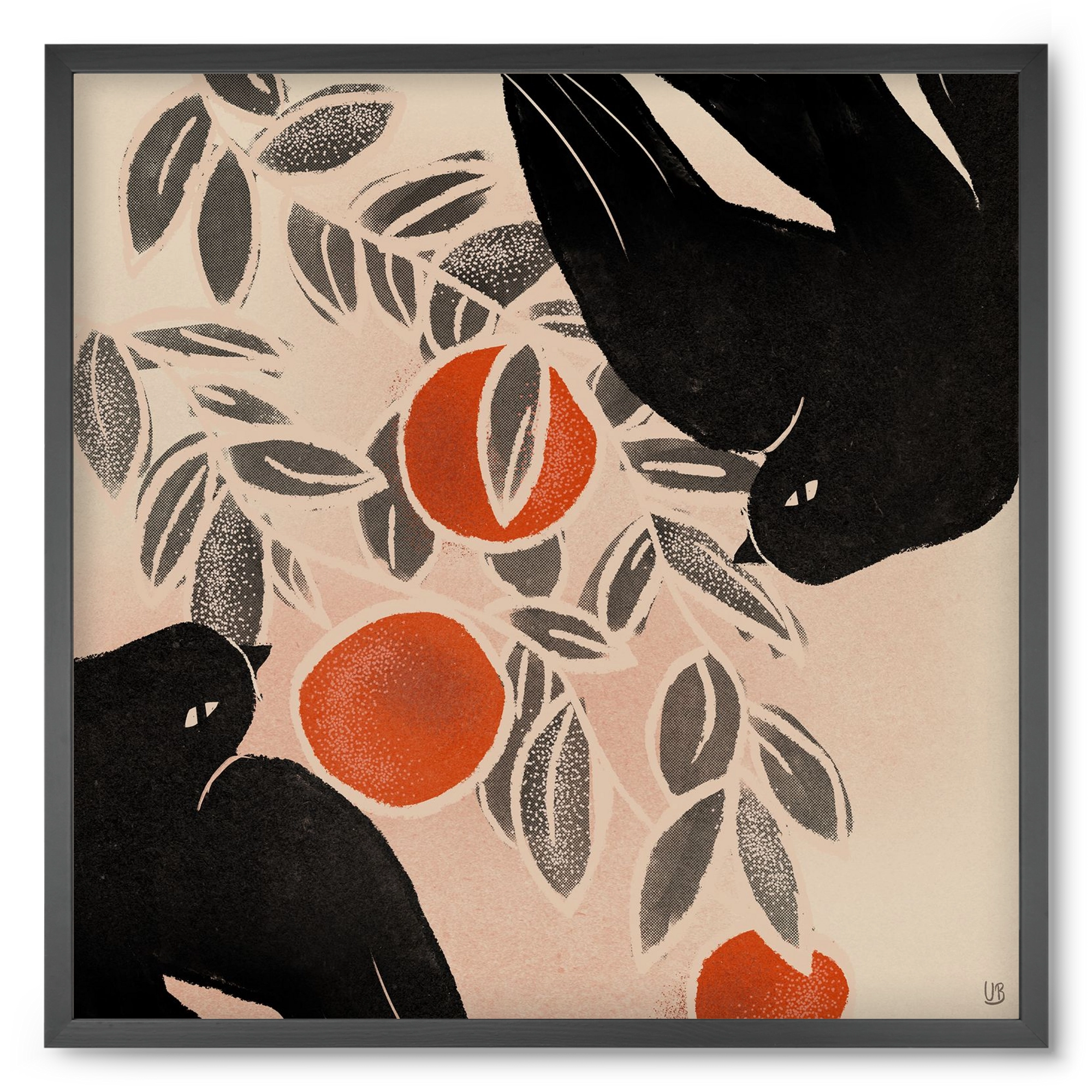 Fruits of autumn, 50x50 cm (50x50 cm), Fekete keret