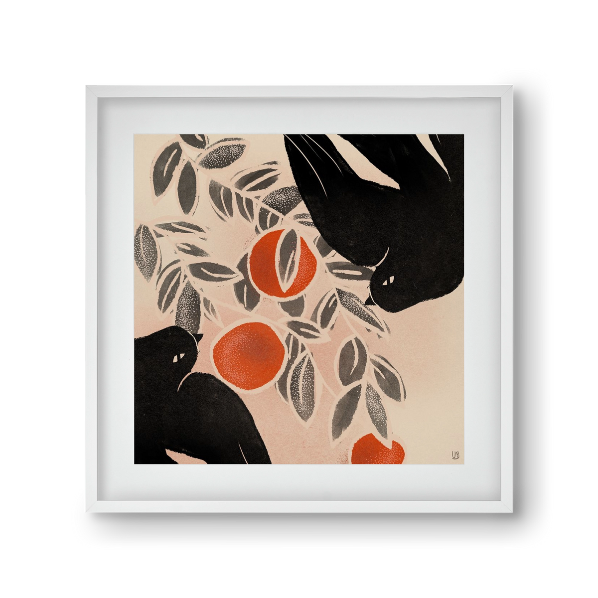 Fruits of autumn, 30x30 cm (20x20 cm), Fehér keret, paszpartuval