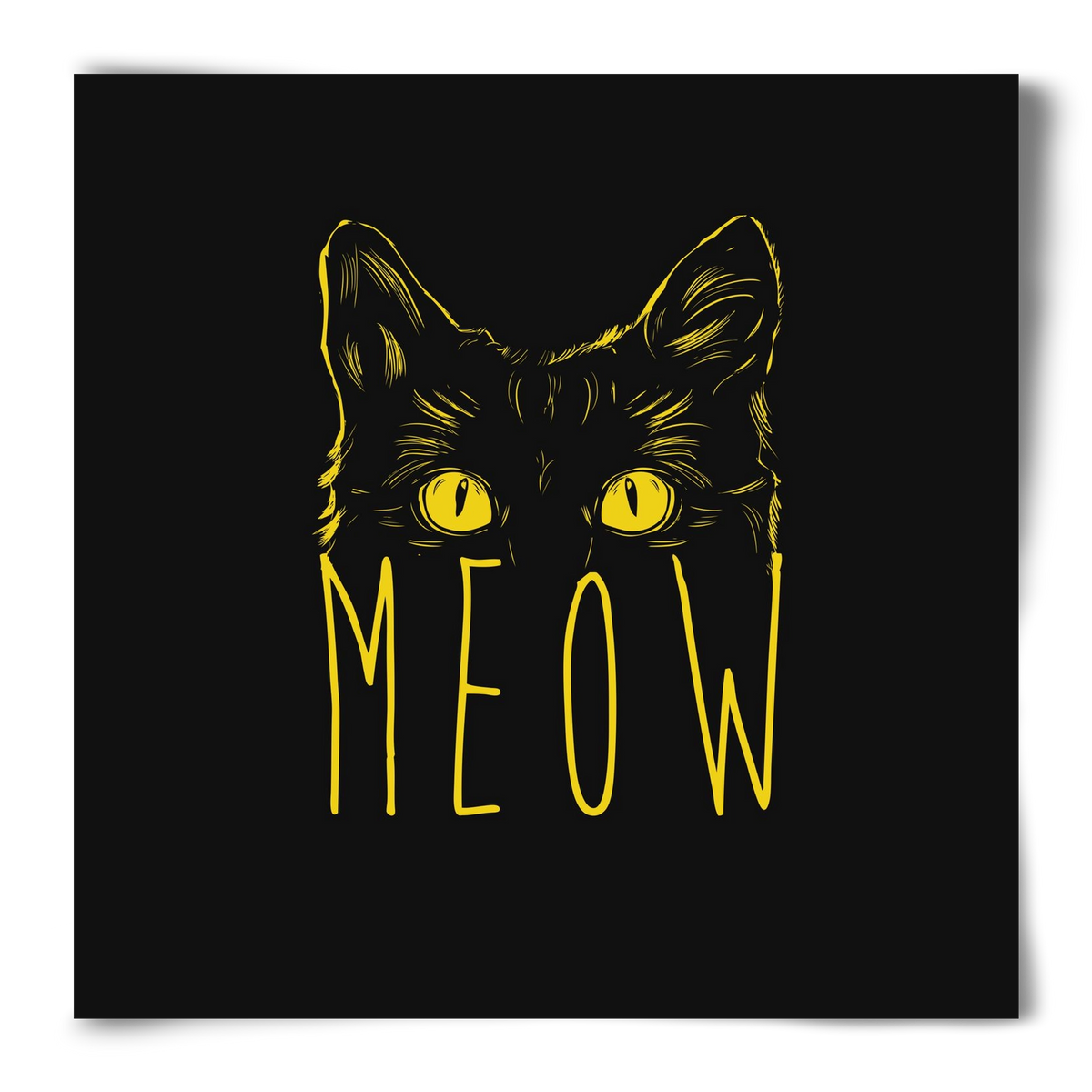 Meow, 50x50 cm, Keret nélkül