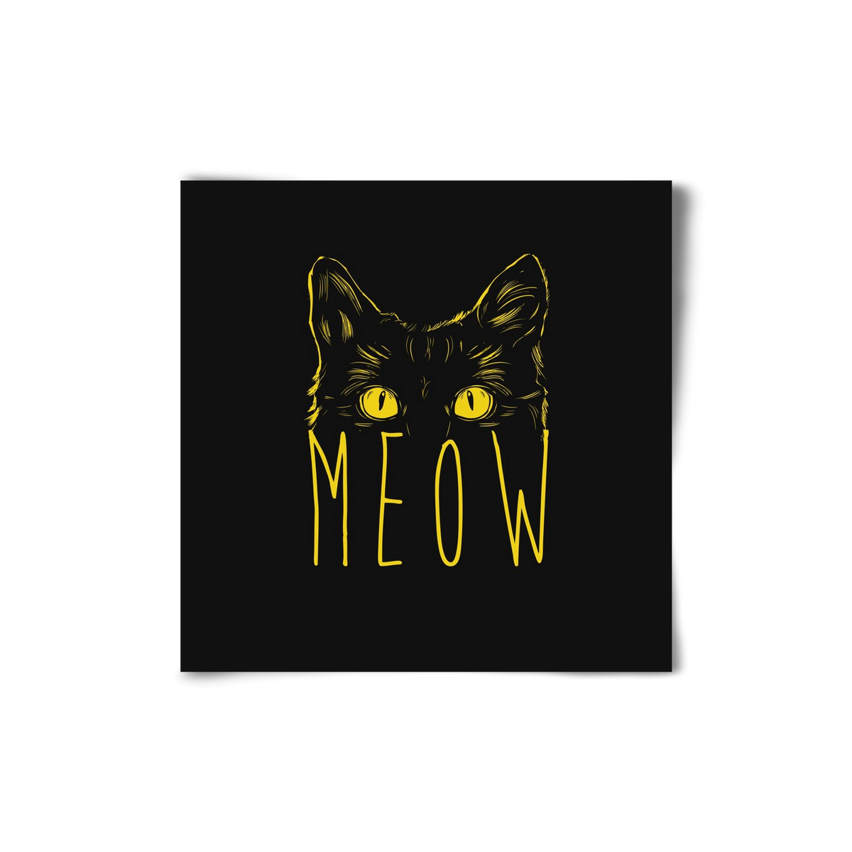 Meow, 20x20 cm, Keret nélkül