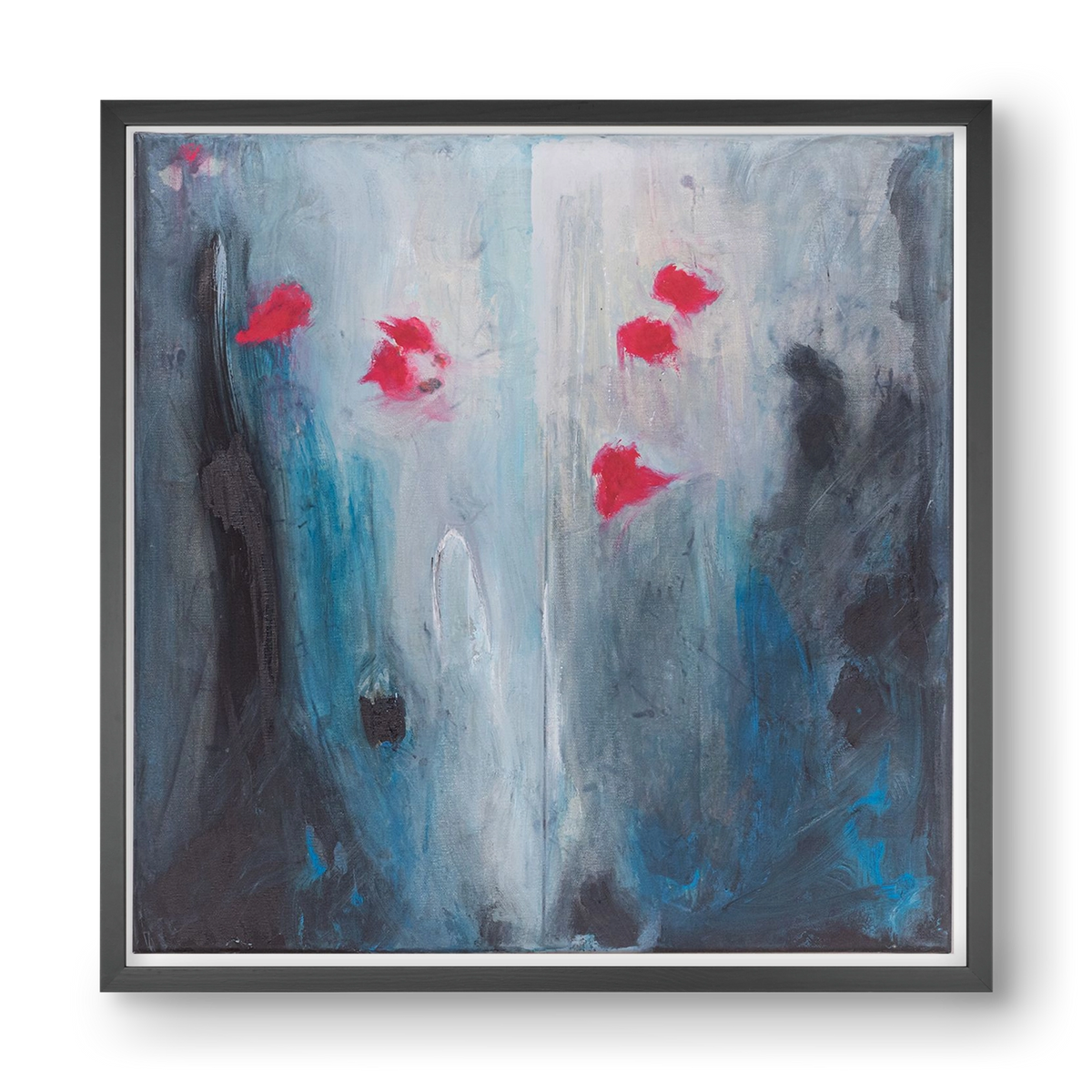 beengedett, 40x40 cm (40x40 cm), Fekete keret