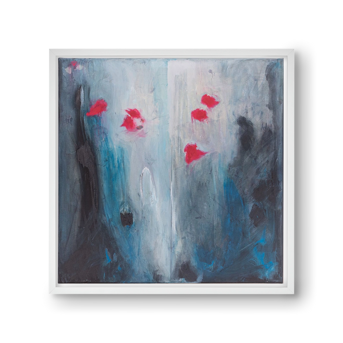 beengedett, 30x30 cm (30x30 cm), Fehér keret