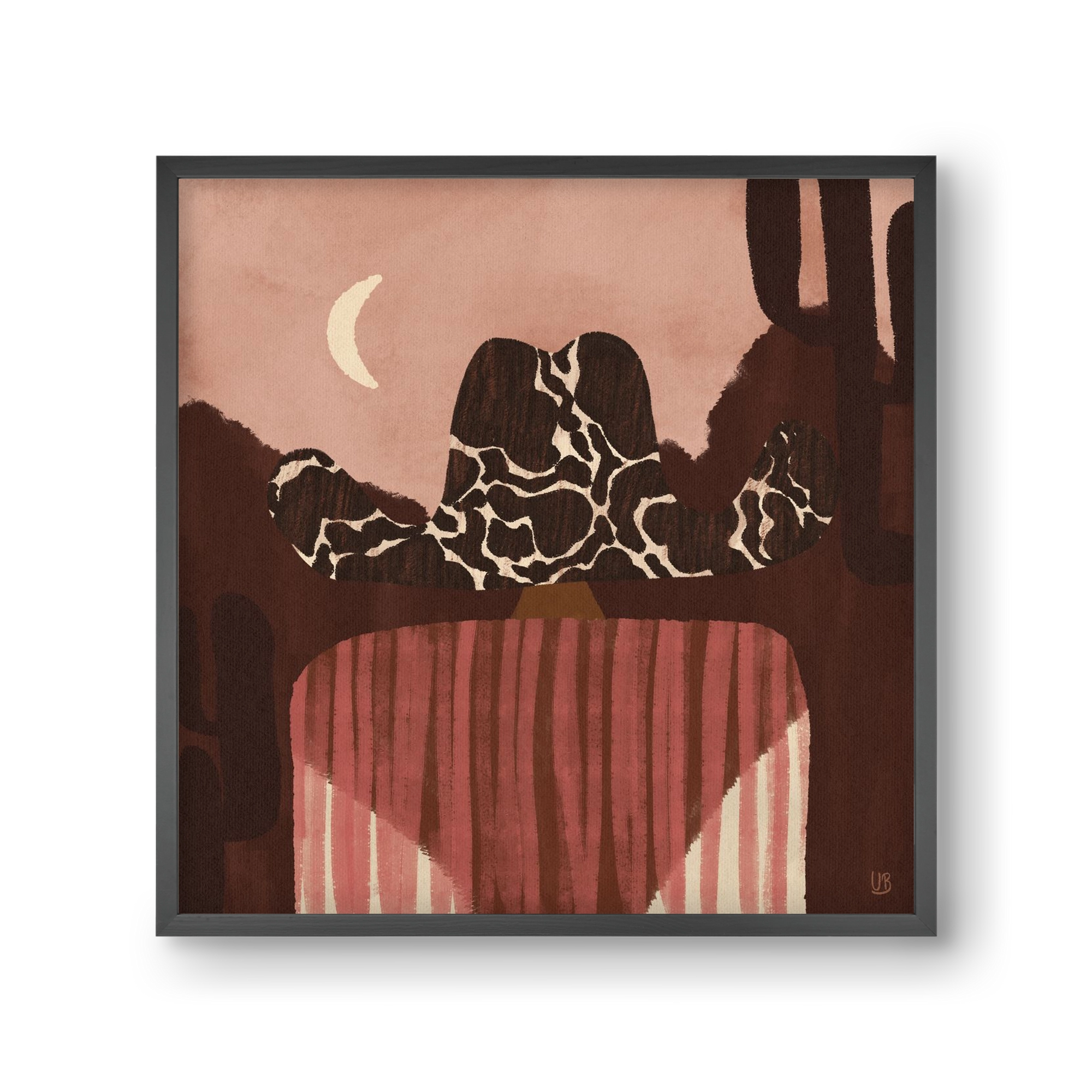 Dashing the Wild West, 30x30 cm (30x30 cm), Fekete keret