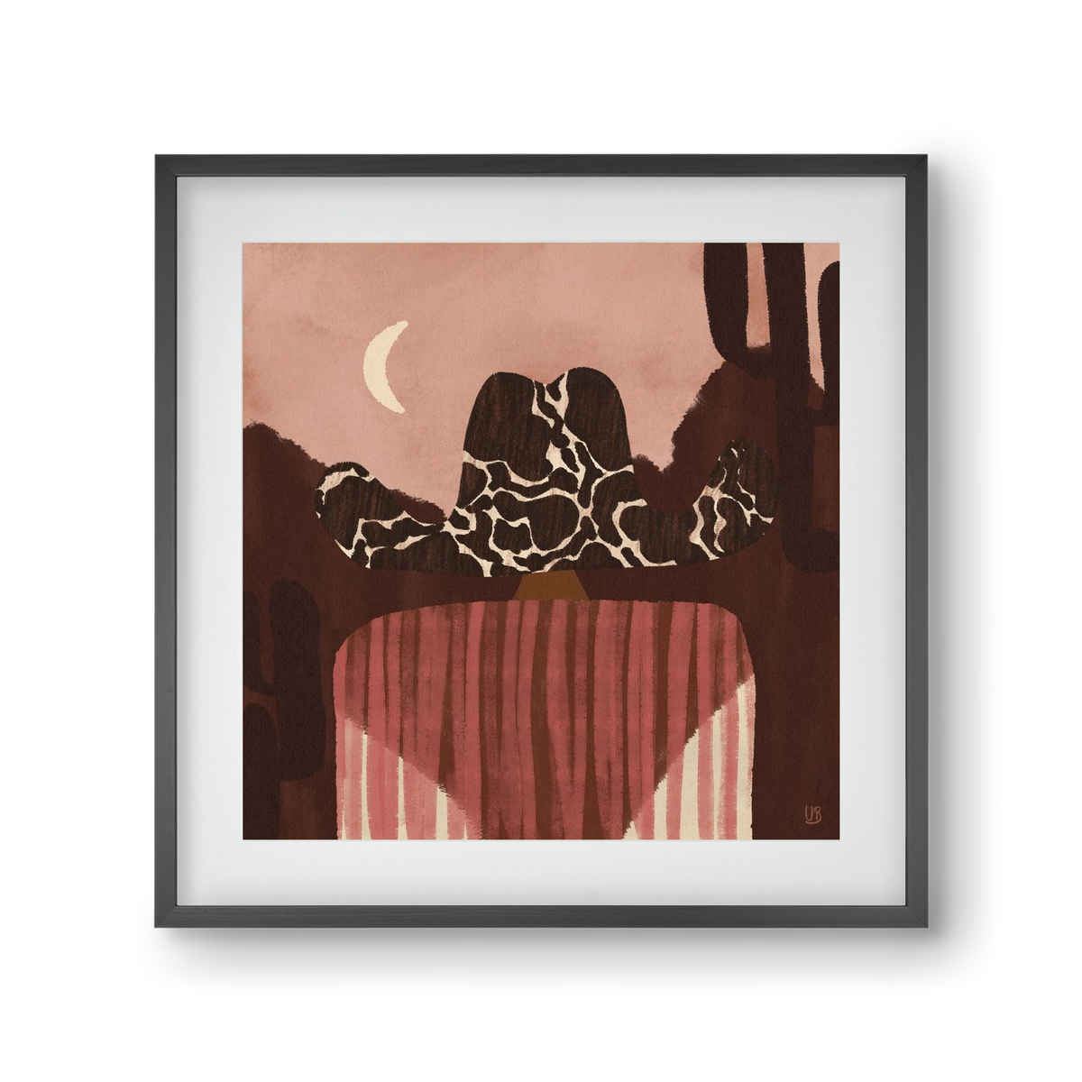 Dashing the Wild West, 30x30 cm (20x20 cm), Fekete keret, paszpartuval