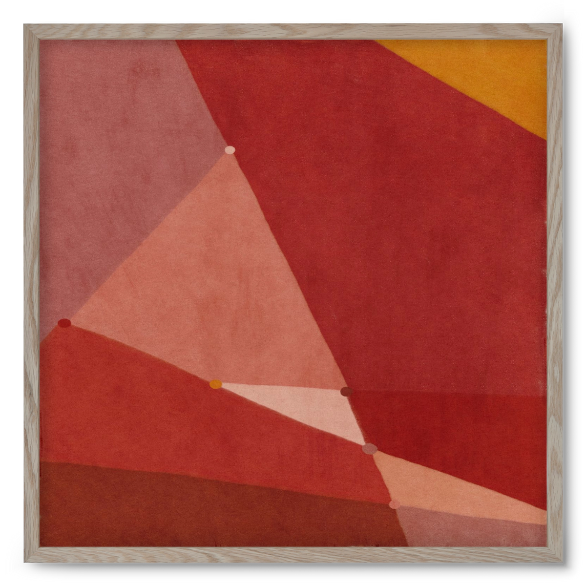 Abstract Intersections Q01, 50x50 cm (50x50 cm), Tölgy keret