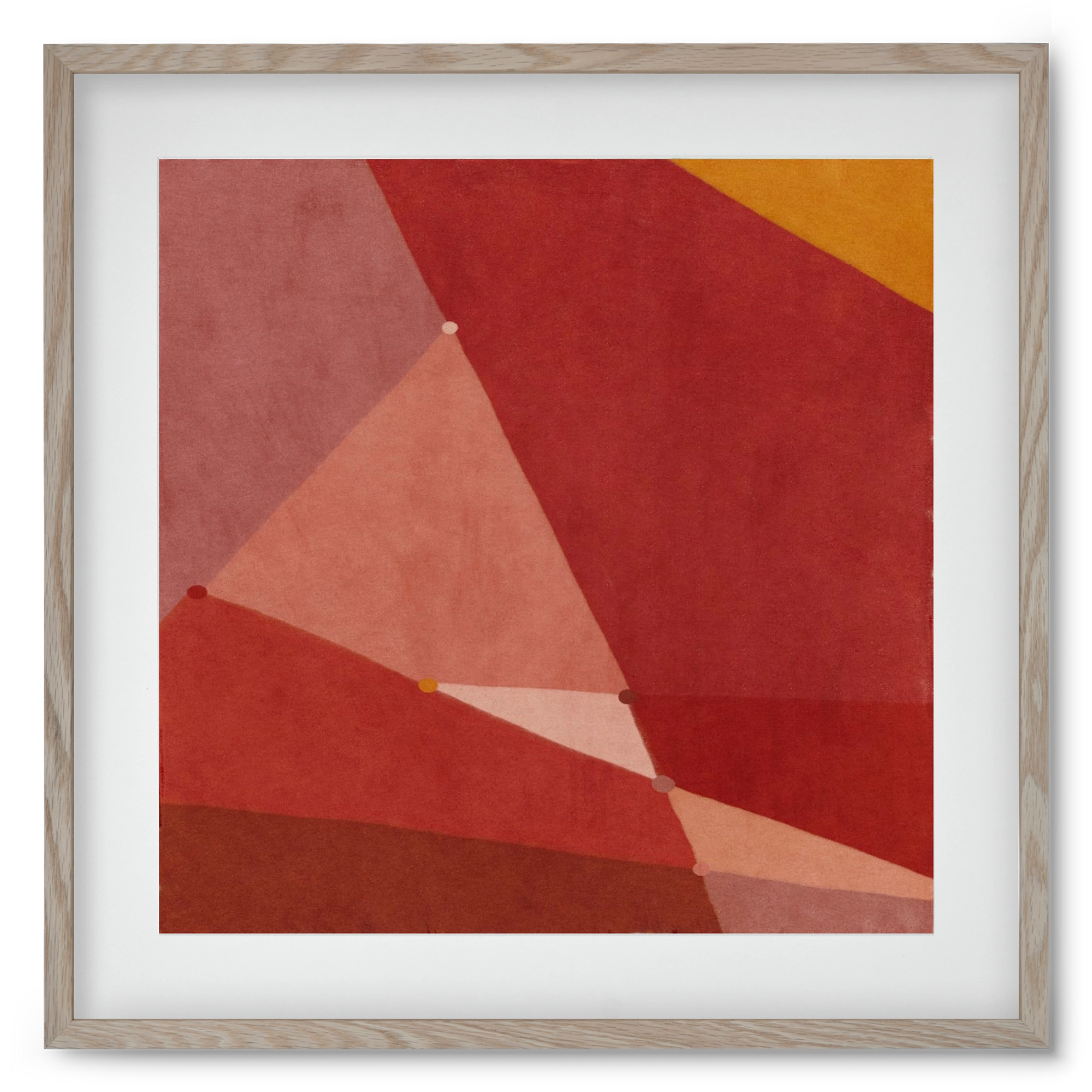 Abstract Intersections Q01, 50x50 cm (40x40 cm), Tölgy keret, paszpartuval