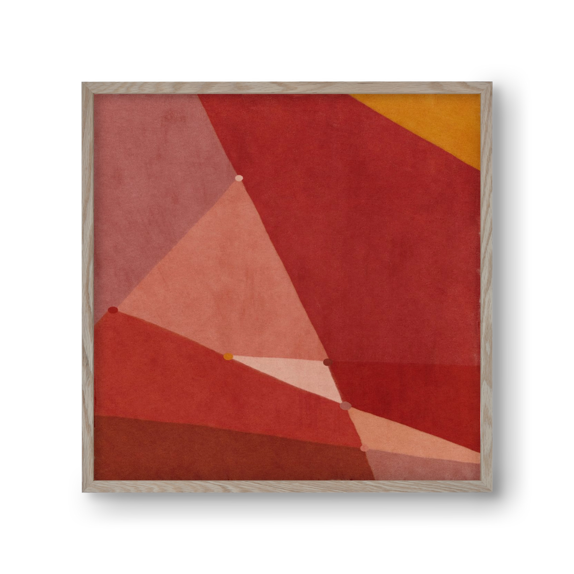 Abstract Intersections Q01, 30x30 cm (30x30 cm), Tölgy keret