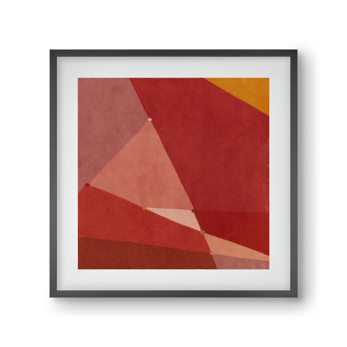 Abstract Intersections Q01, 30x30 cm (20x20 cm), Fekete keret, paszpartuval