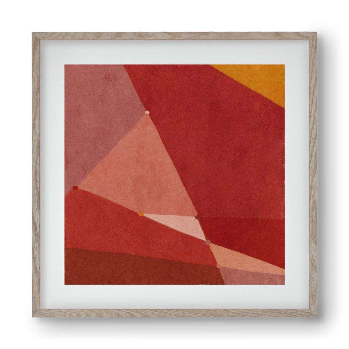Abstract Intersections Q01, 40x40 cm (30x30 cm), Tölgy keret, paszpartuval