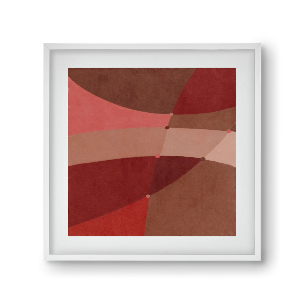 Abstract Intersections Q02, 30x30 cm (20x20 cm), Fehér keret, paszpartuval