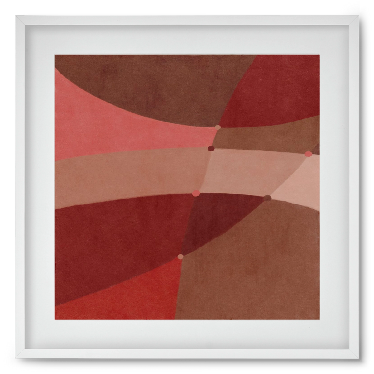 Abstract Intersections Q02, 50x50 cm (40x40 cm), Fehér keret, paszpartuval
