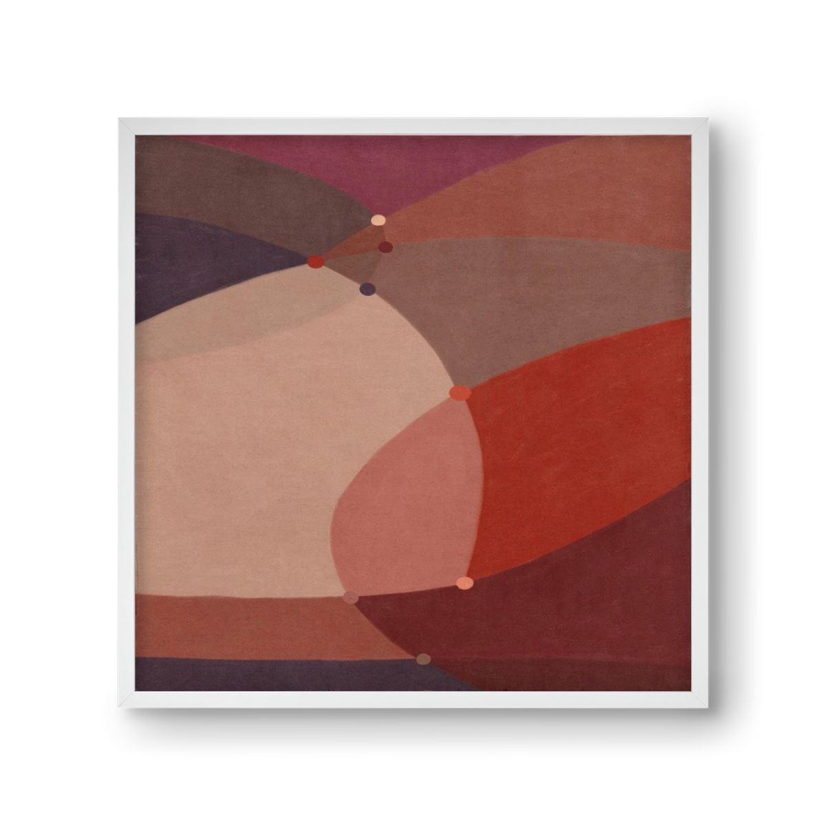 Abstract Intersections Q03, 30x30 cm (30x30 cm), Fehér keret