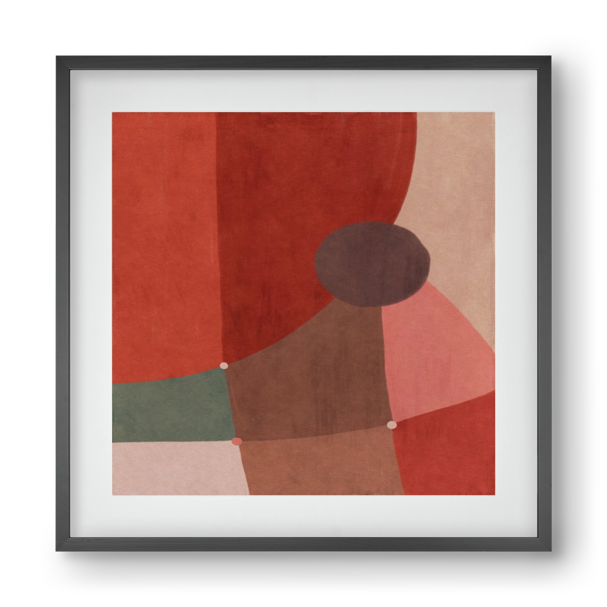 Abstract Intersections Q04, 40x40 cm (30x30 cm), Fekete keret, paszpartuval