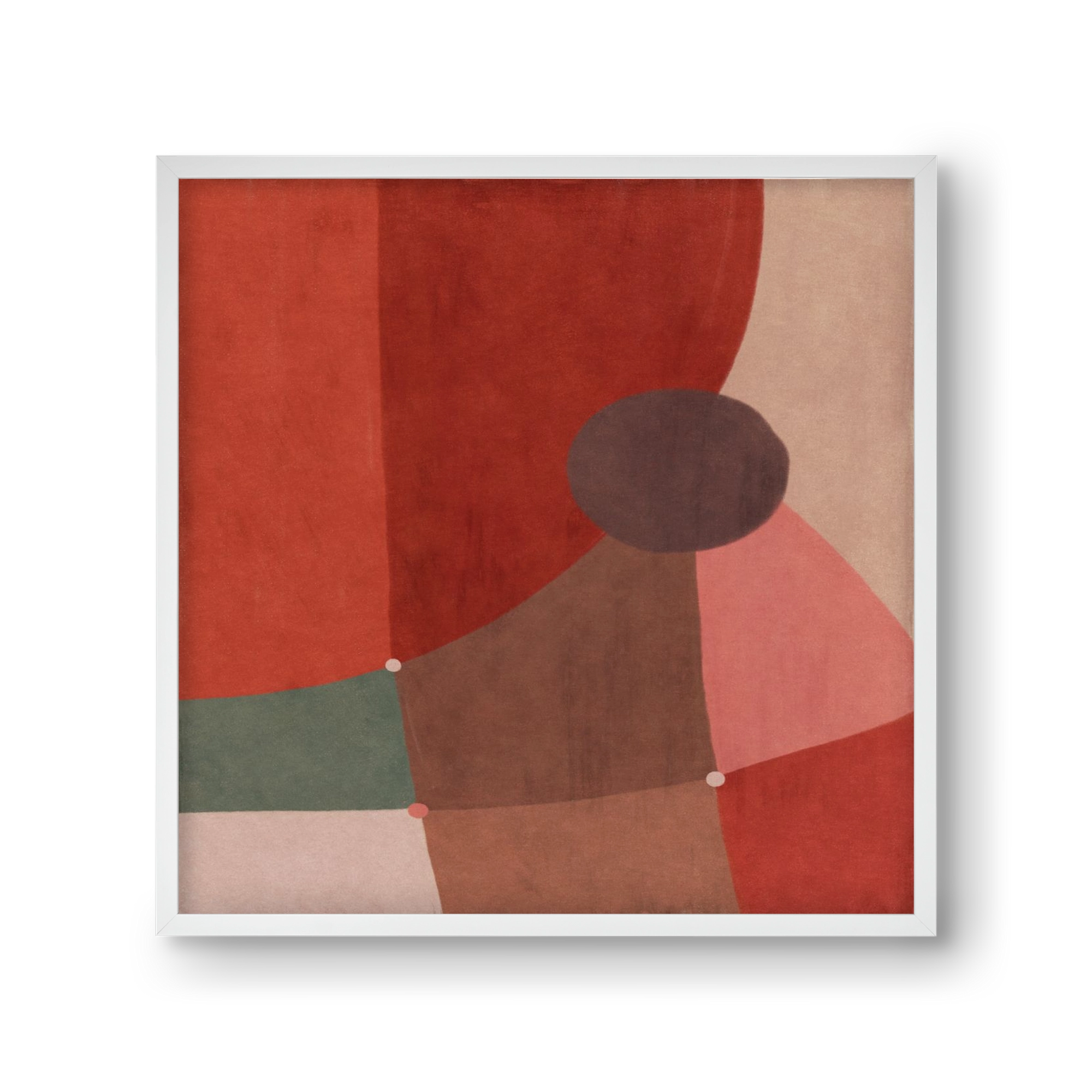 Abstract Intersections Q04, 30x30 cm (30x30 cm), Fehér keret