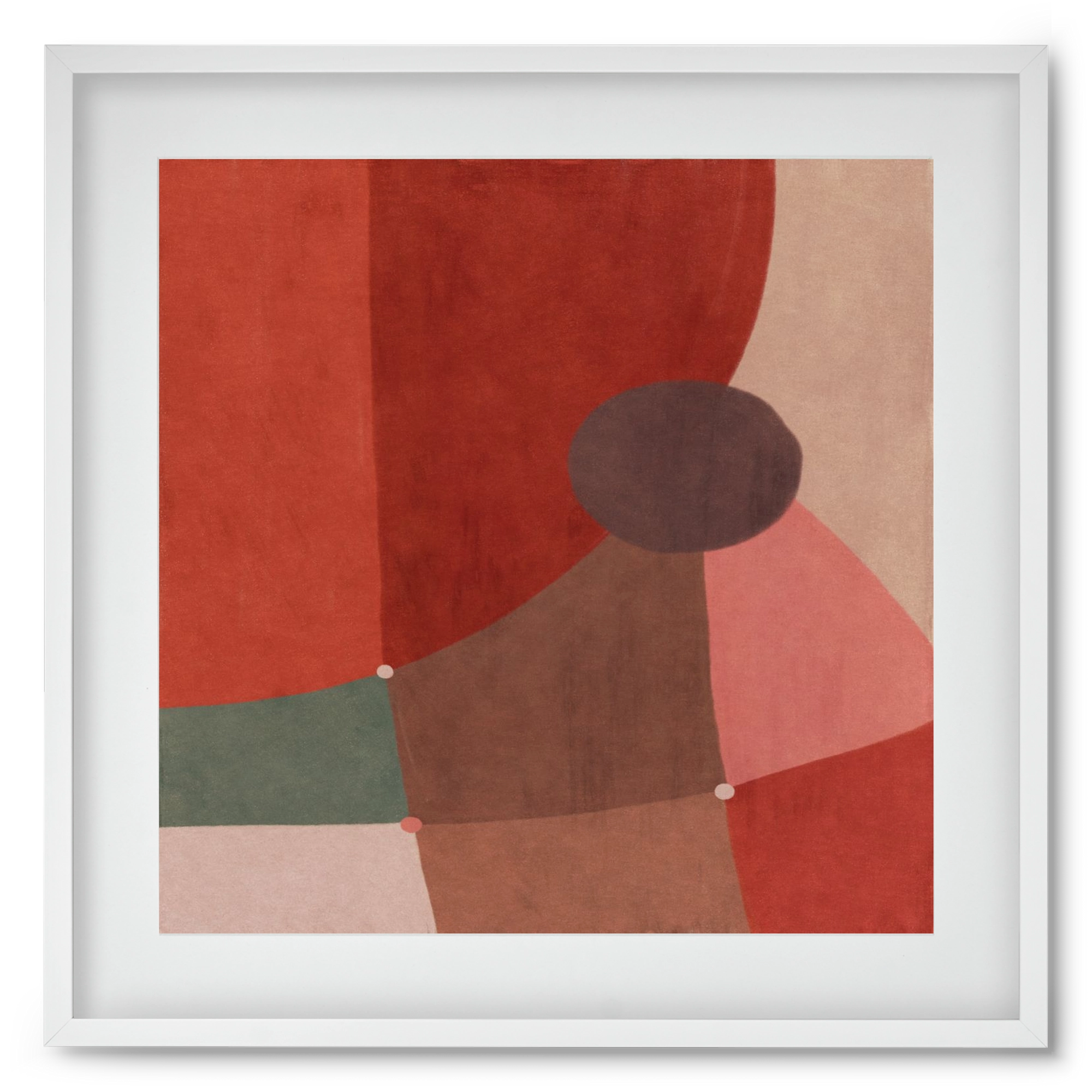 Abstract Intersections Q04, 50x50 cm (40x40 cm), Fehér keret, paszpartuval
