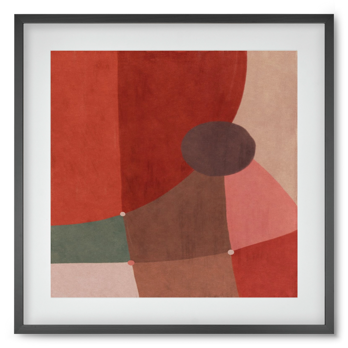 Abstract Intersections Q04, 50x50 cm (40x40 cm), Fekete keret, paszpartuval