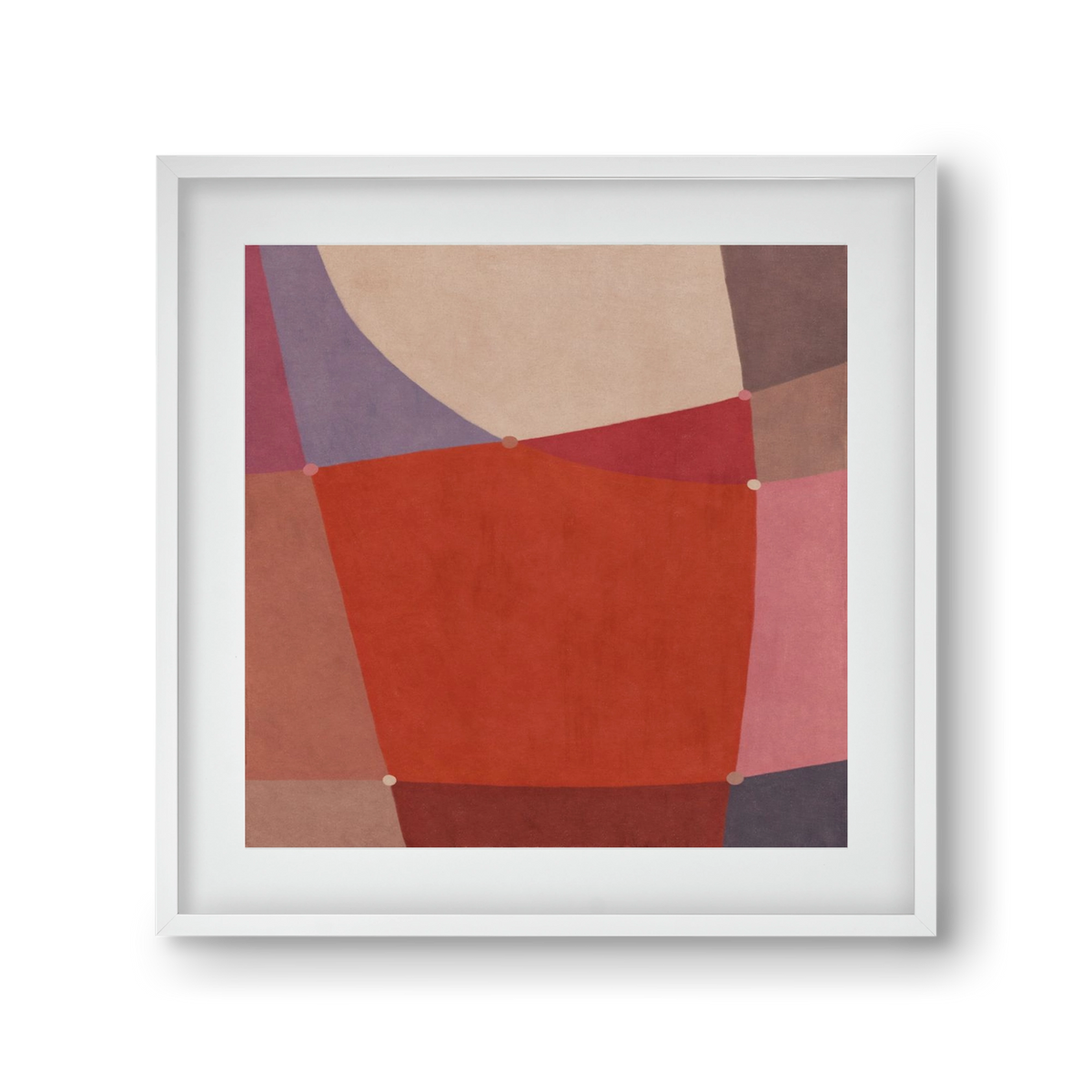 Abstract Intersections Q05, 30x30 cm (20x20 cm), Fehér keret, paszpartuval