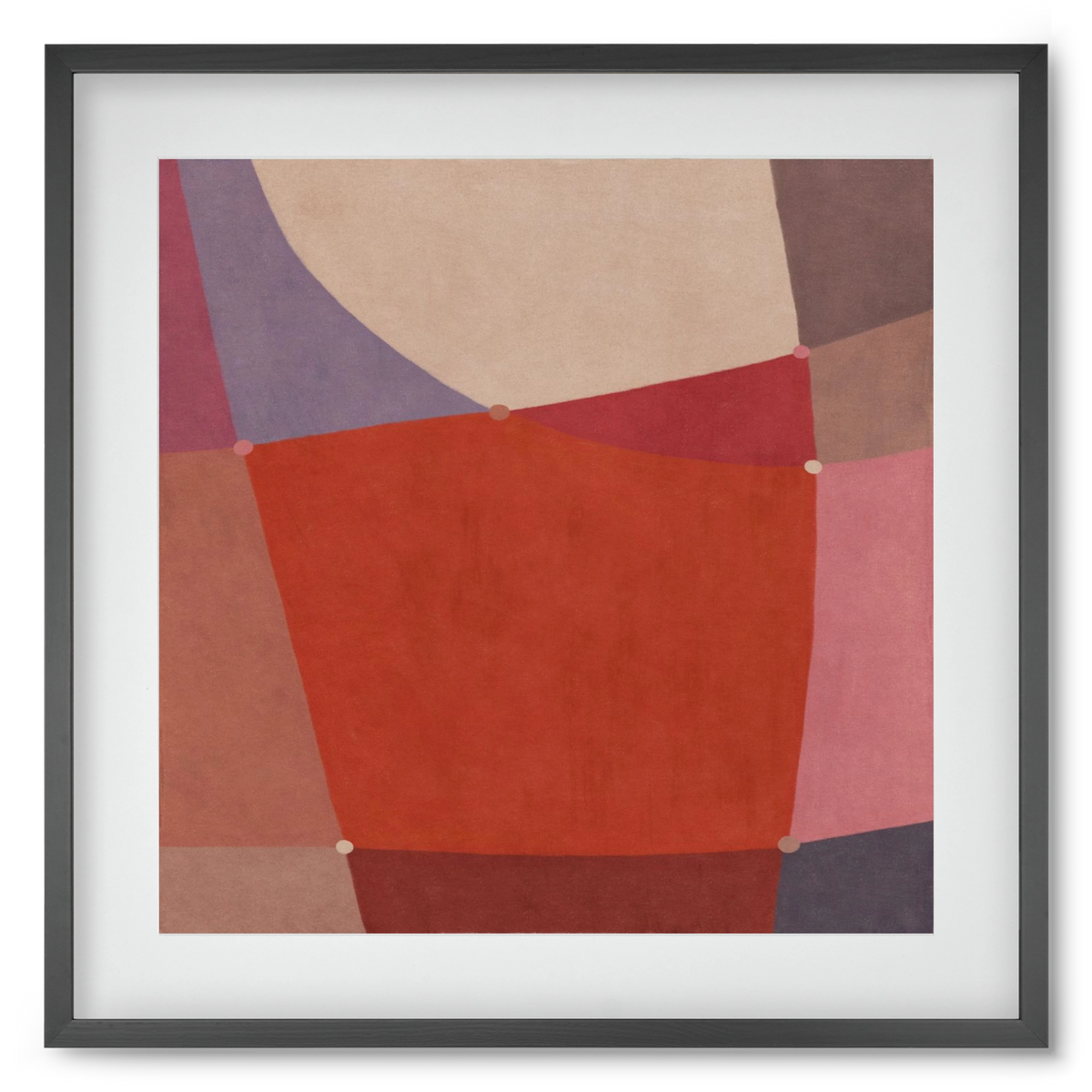 Abstract Intersections Q05, 50x50 cm (40x40 cm), Fekete keret, paszpartuval