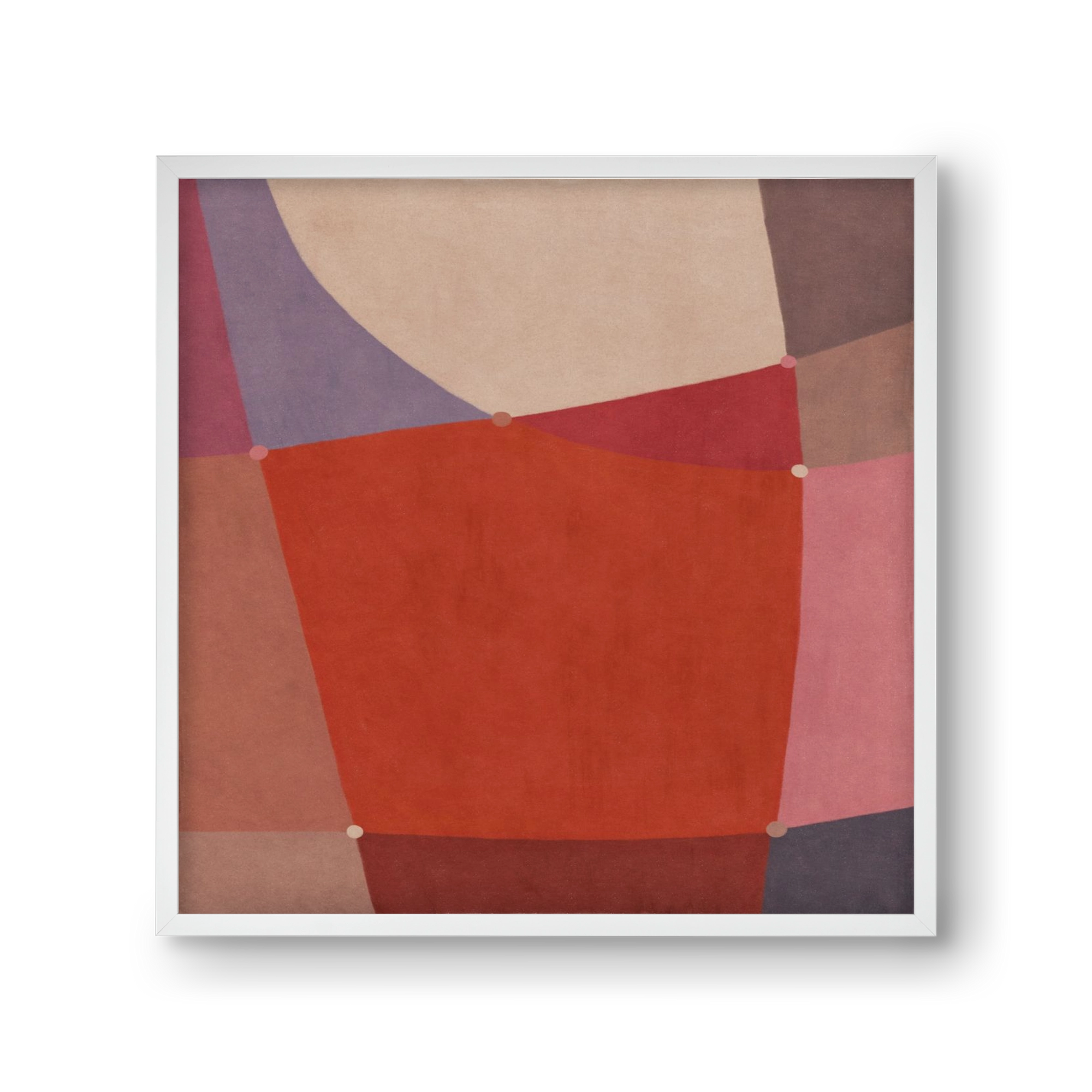 Abstract Intersections Q05, 30x30 cm (30x30 cm), Fehér keret