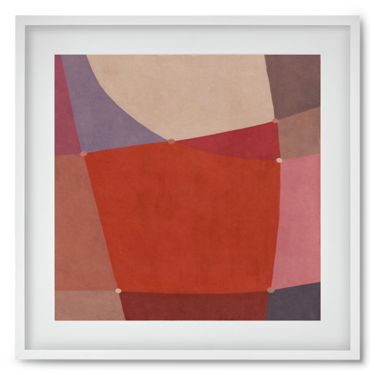 Abstract Intersections Q05, 50x50 cm (40x40 cm), Fehér keret, paszpartuval