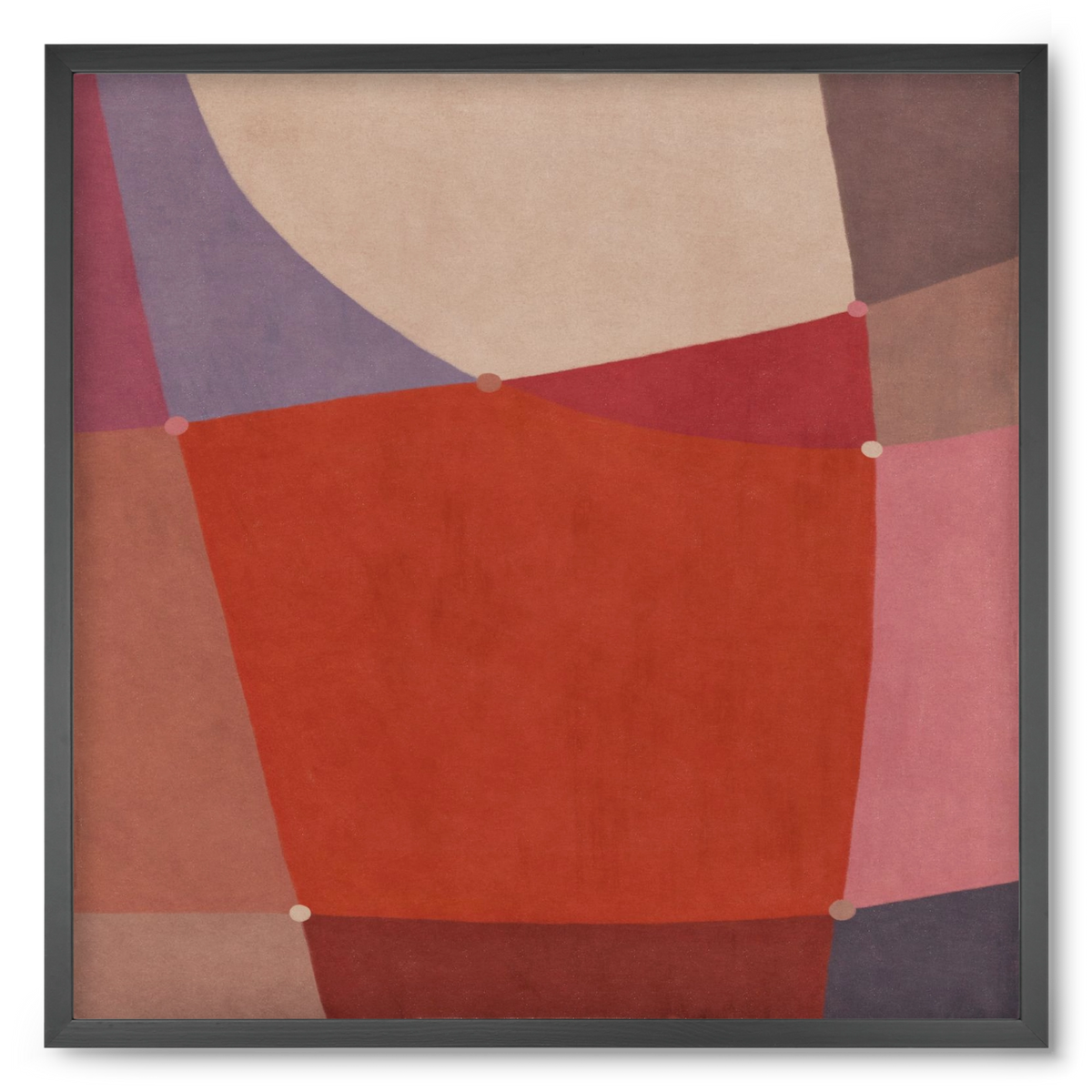 Abstract Intersections Q05, 50x50 cm (50x50 cm), Fekete keret
